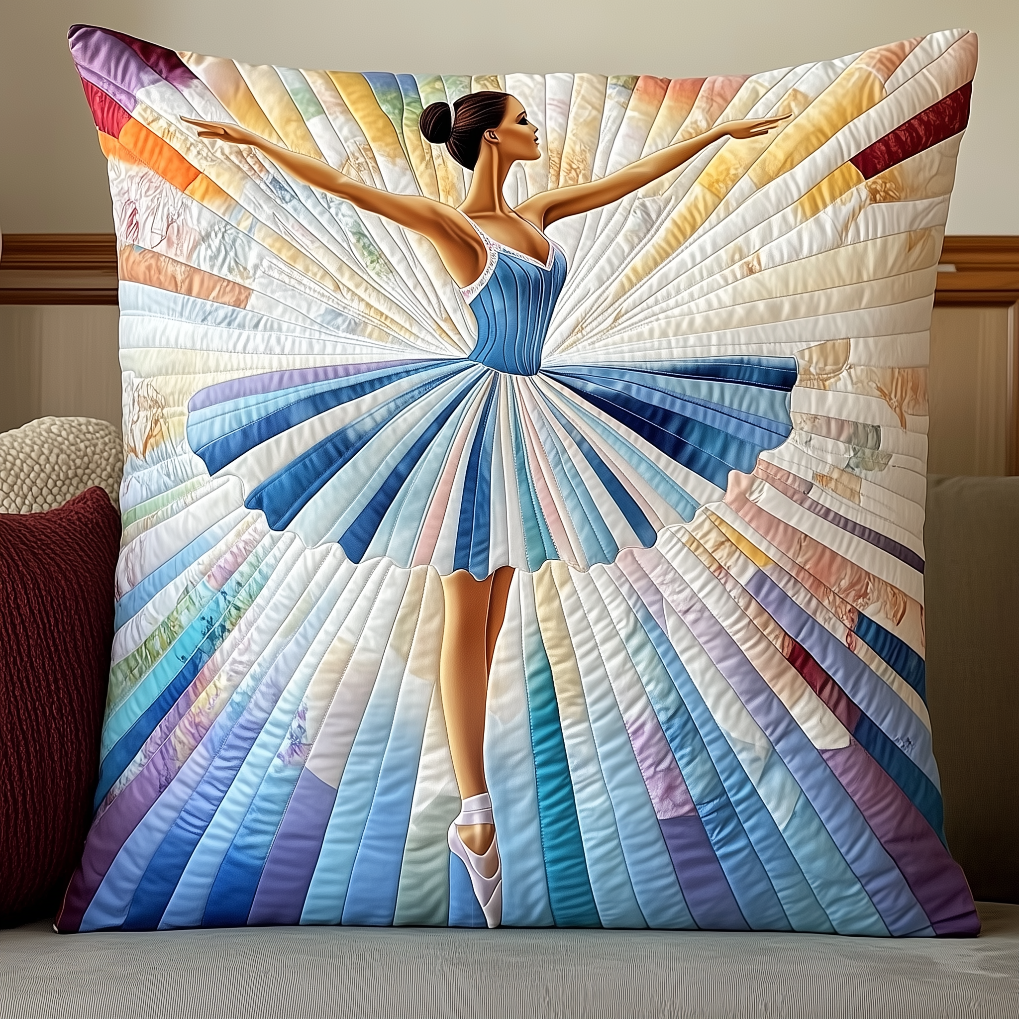 Ballerina Girl Quilted Pillow Case Feel the Joy of Sleep with a Soft Pillow Case Ballerina Girl Quilted Pillow Case Feel the Joy of Sleep with a Soft Pillow Case