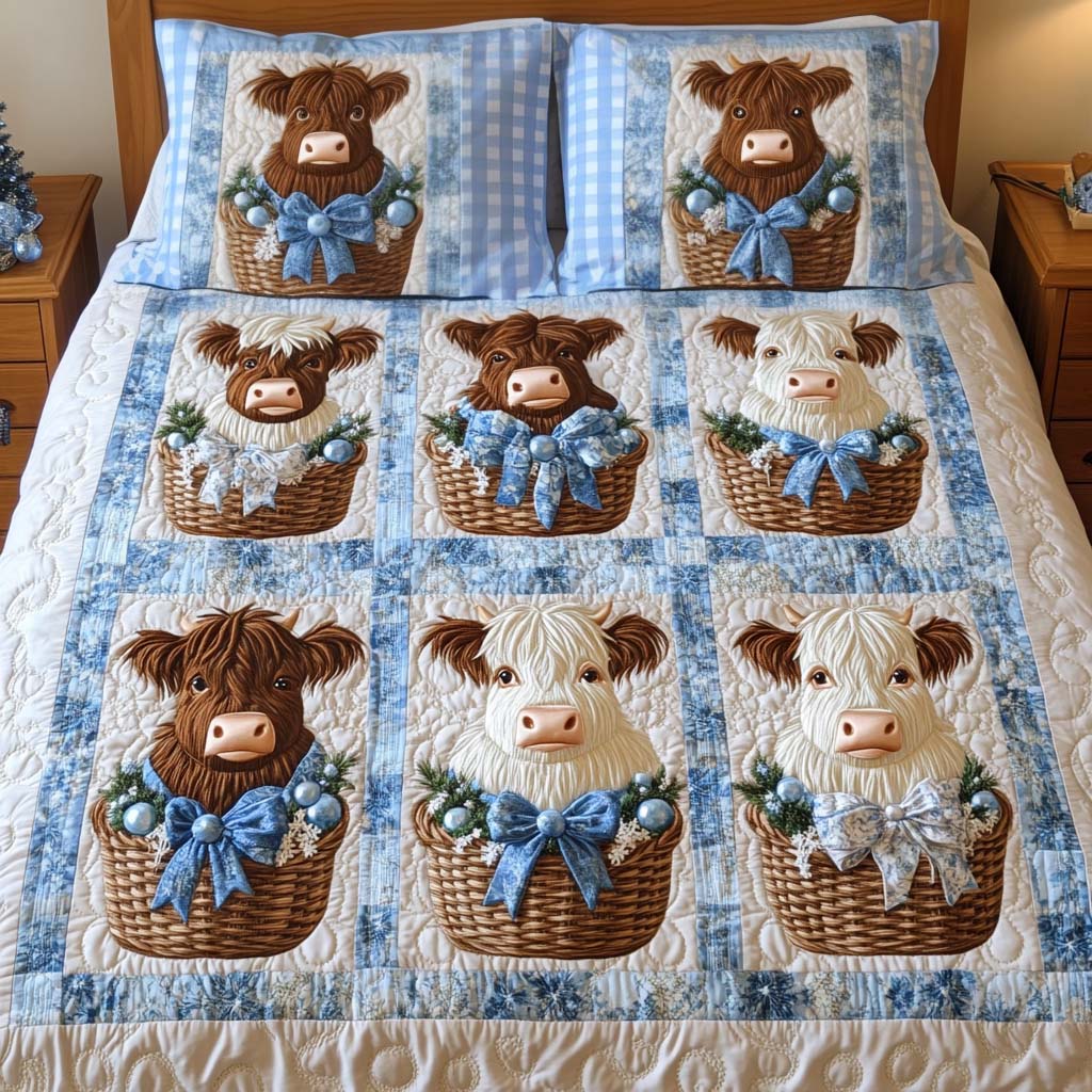 Basket Charms Quilted Bedding Set Cowboy Boyfriend Gifts Basket Charms Quilted Bedding Set Cowboy Boyfriend Gifts