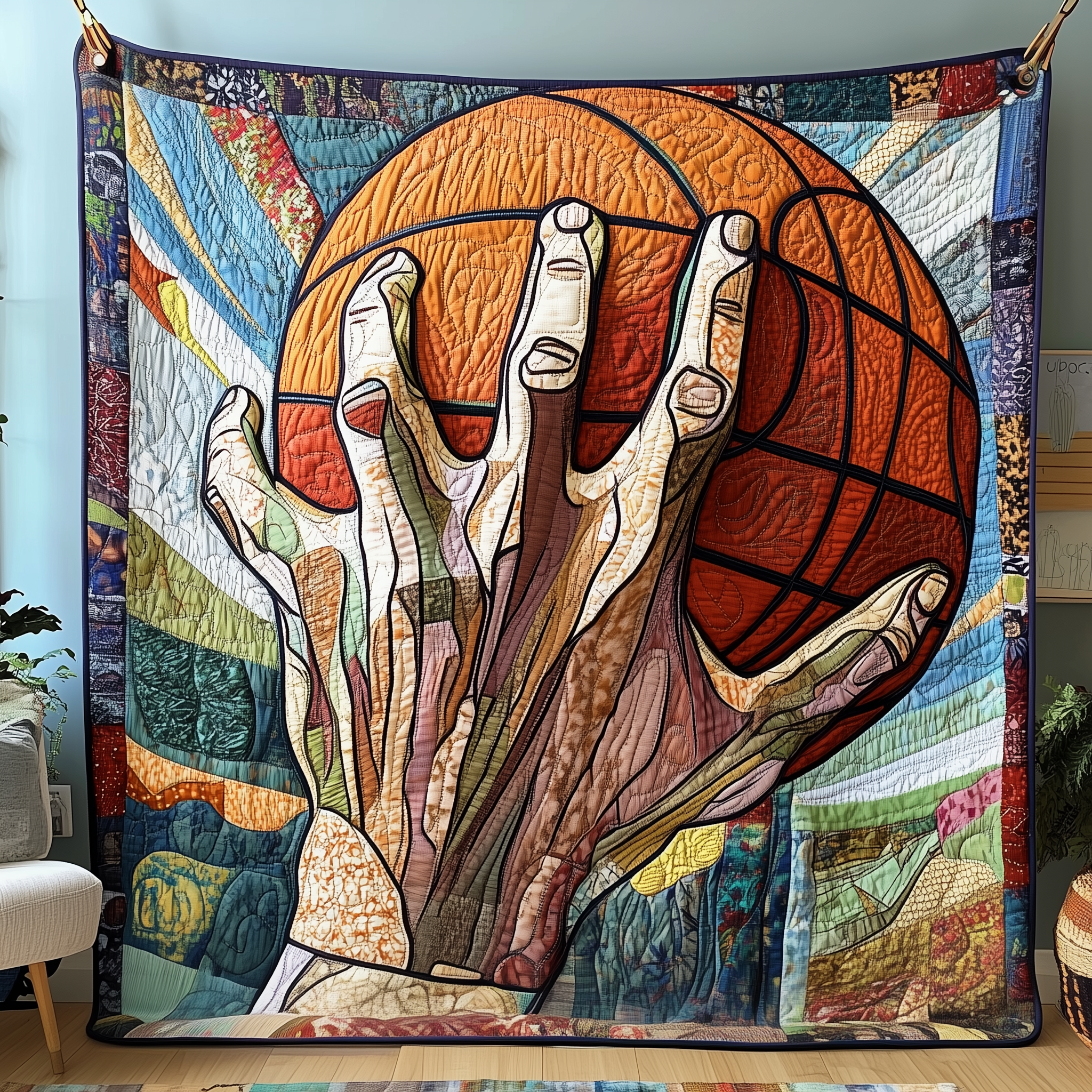Basketball Never Stops Quilted Blanket A Blanket That Makes Family Nights Extra Special Basketball Never Stops Quilted Blanket A Blanket That Makes Family Nights Extra Special