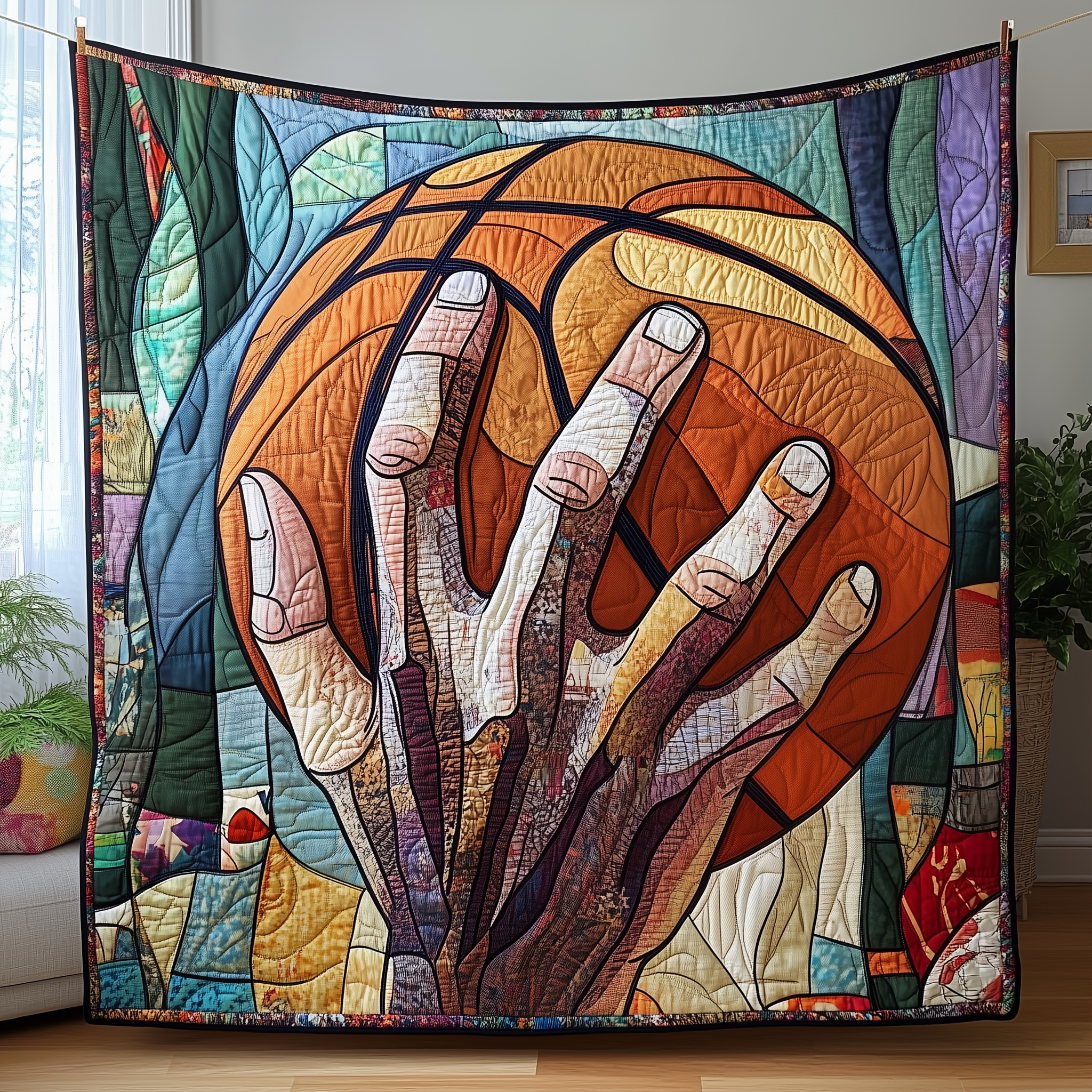 Basketball Never Stops Quilted Blanket Feel Closer to Your Loved Ones with a Shared Blanket Basketball Never Stops Quilted Blanket Feel Closer to Your Loved Ones with a Shared Blanket