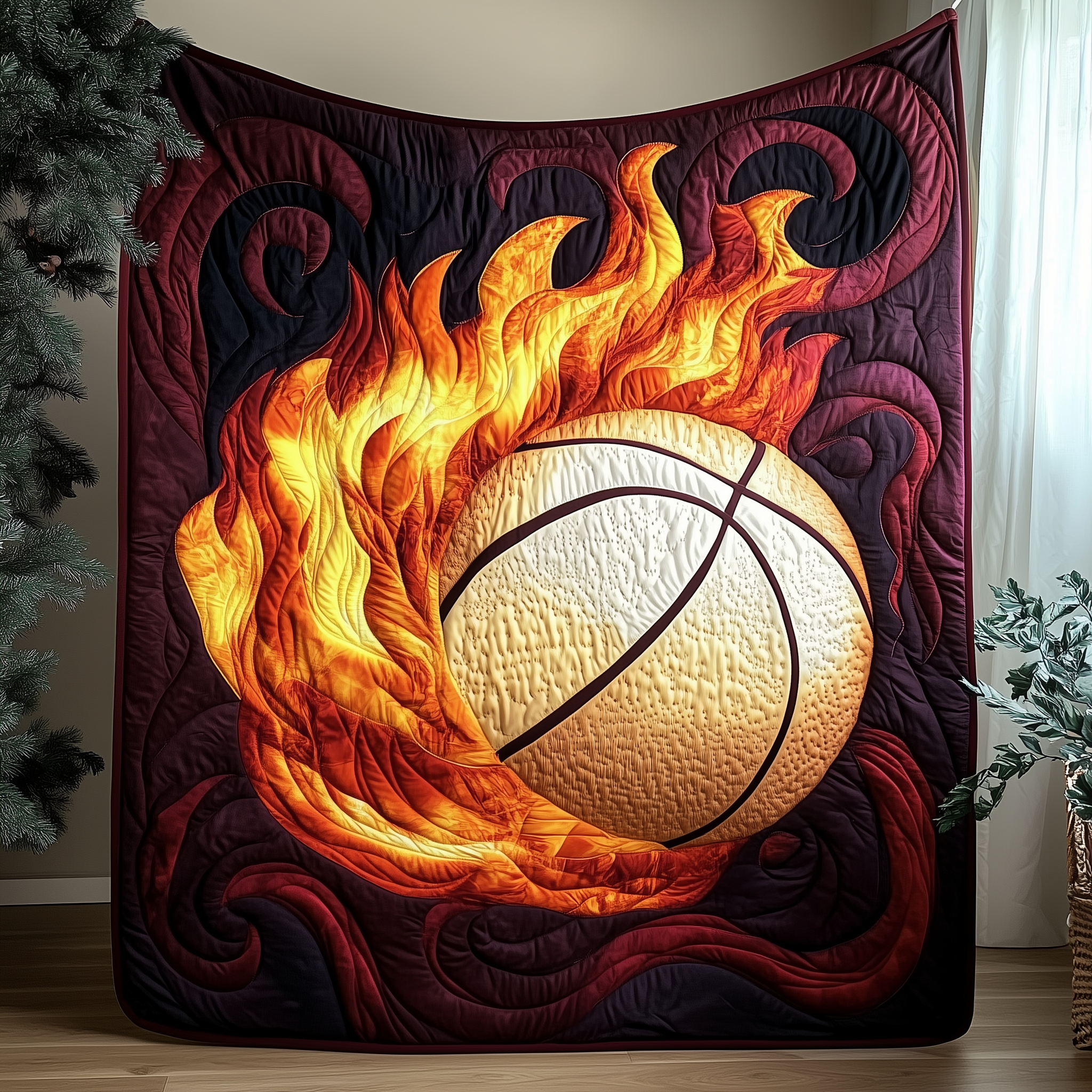 Basketball Quilted Blanket Sofa Blanket Gifts For Basketball Player Basketball Quilted Blanket Sofa Blanket Gifts For Basketball Player