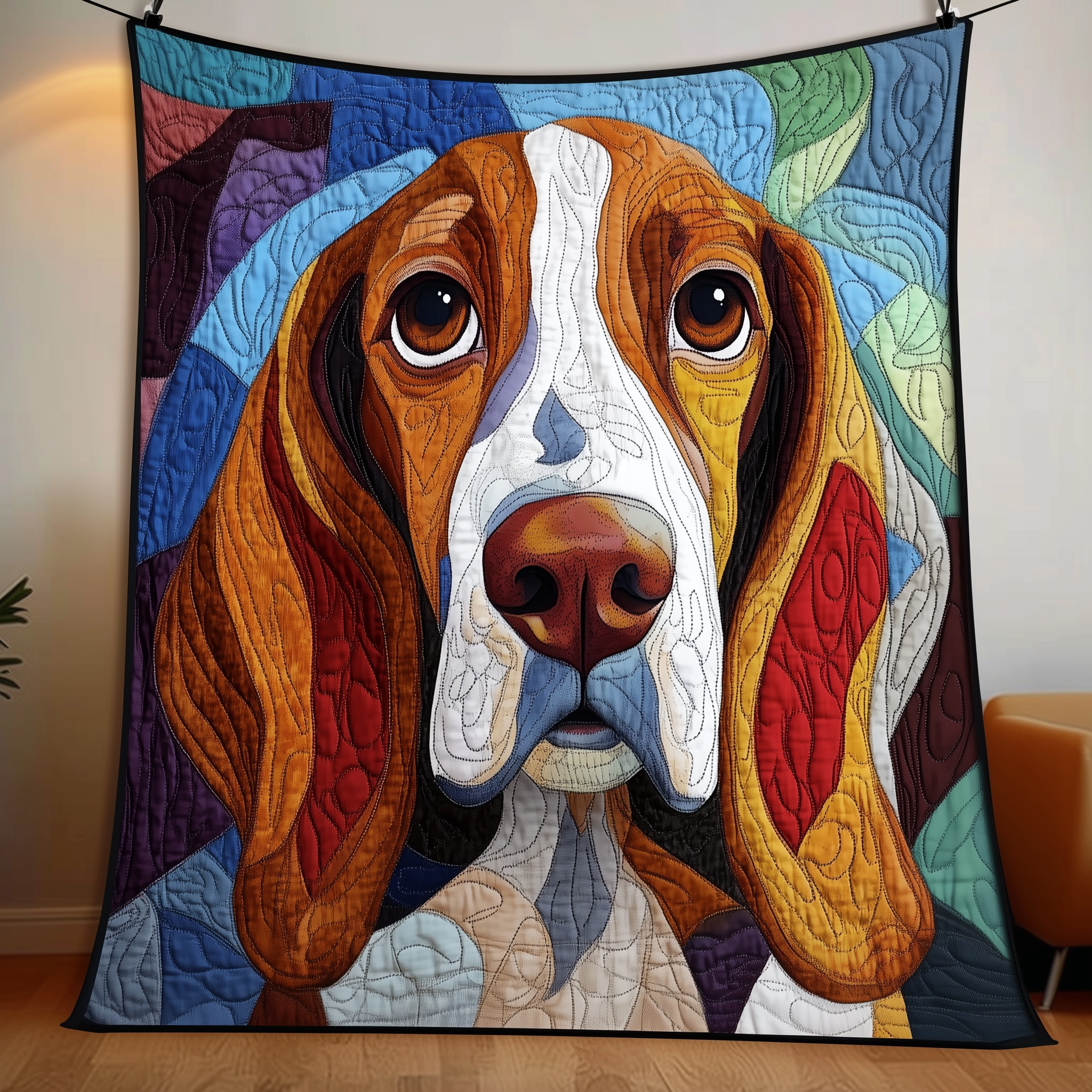 Basset Hound Quilted Blanket A Blanket for Every Season and Every Mood Basset Hound Quilted Blanket A Blanket for Every Season and Every Mood