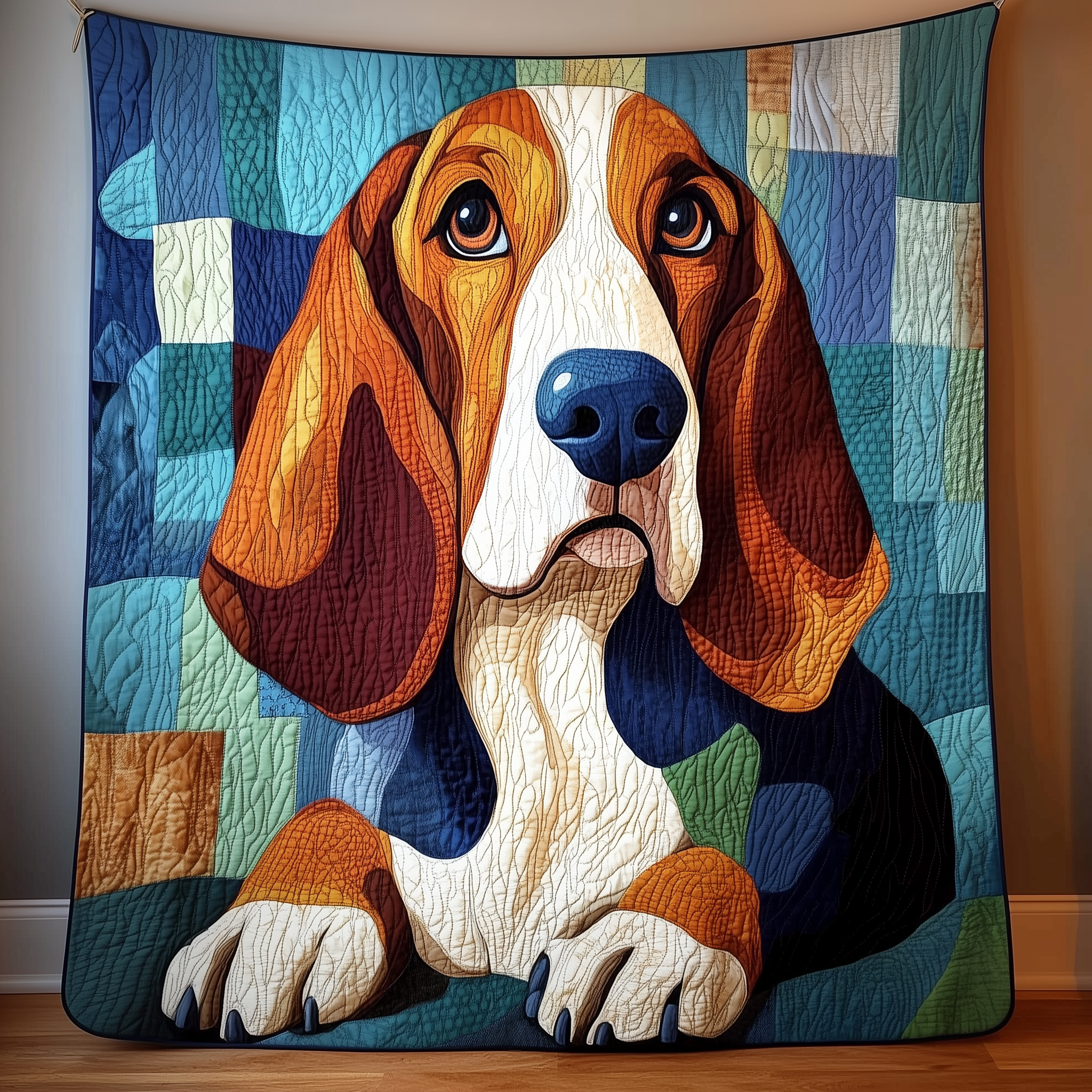 Basset Hound Quilted Blanket Feel Comfortable Indoors and Out with Our Multi-Use Blanket Basset Hound Quilted Blanket Feel Comfortable Indoors and Out with Our Multi-Use Blanket