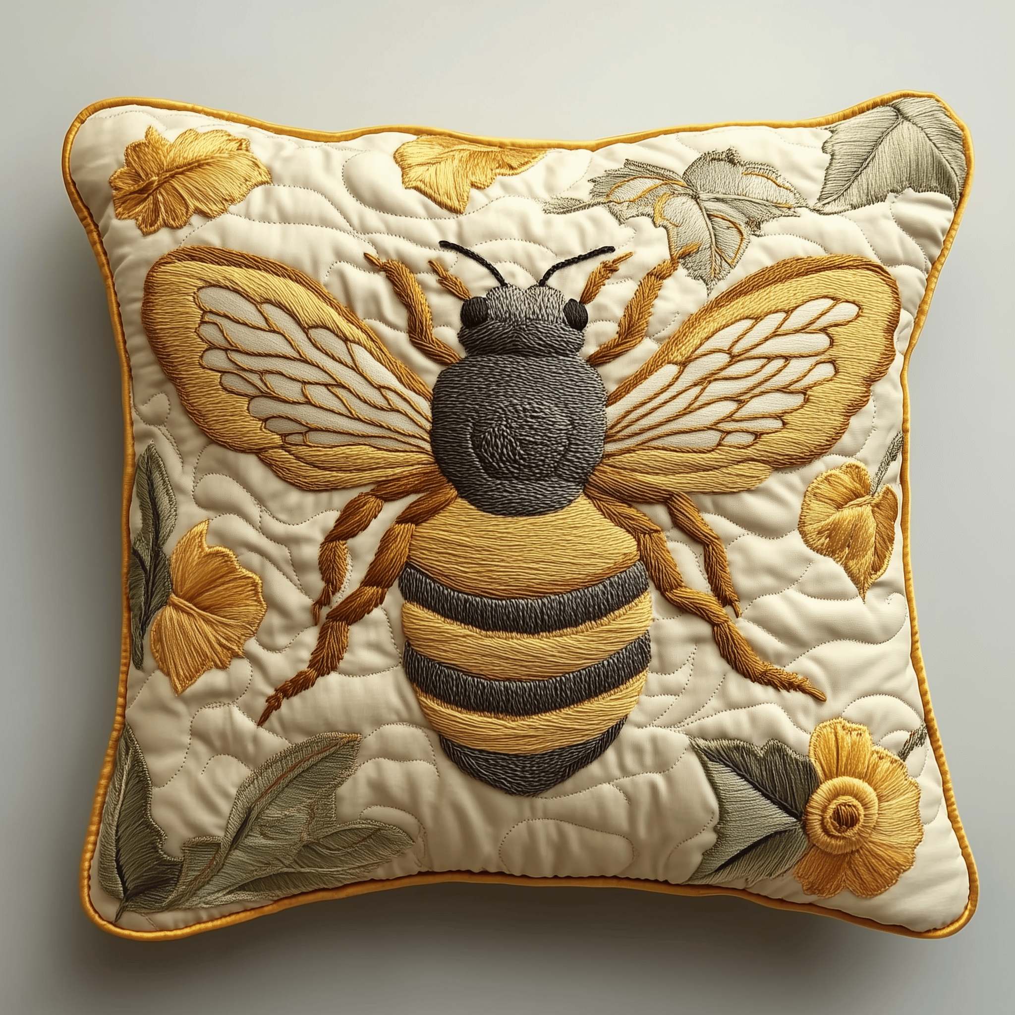 Bee Elegance Quilted Pillow Case Feel the Difference with SkinFriendly Pillow Cases Bee Elegance Quilted Pillow Case Feel the Difference with SkinFriendly Pillow Cases