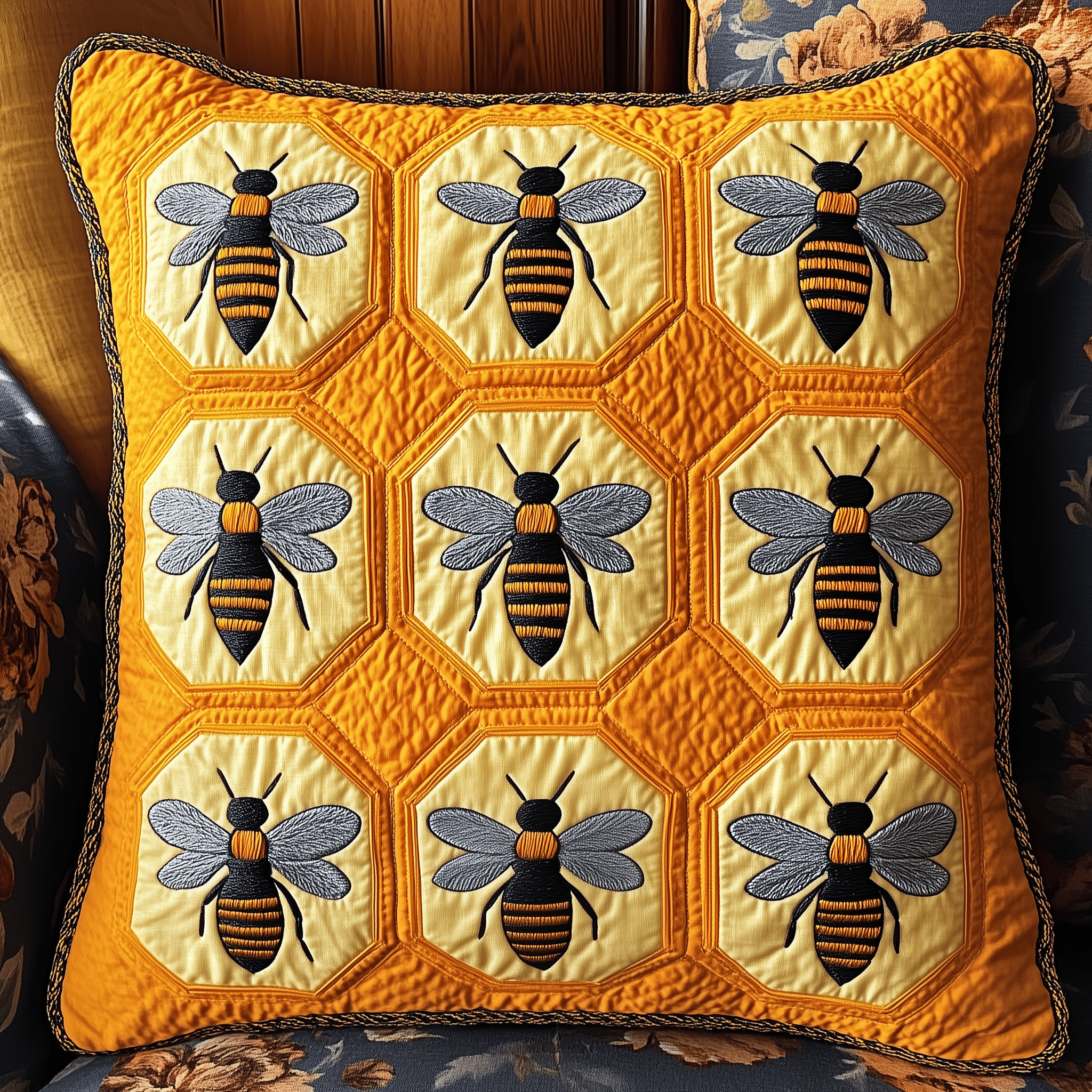 Bee Happy Quilted Pillow Case Dream of Holidays with Pillow Cases That Spark Joy Bee Happy Quilted Pillow Case Dream of Holidays with Pillow Cases That Spark Joy