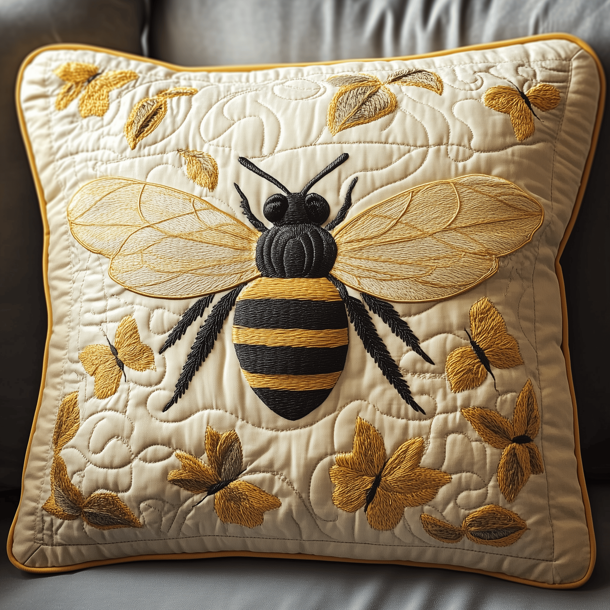 Bee Sunflower Quilted Pillow Case Wake Up Happy with Pillow Cases That Feel Like Luxury Bee Sunflower Quilted Pillow Case Wake Up Happy with Pillow Cases That Feel Like Luxury