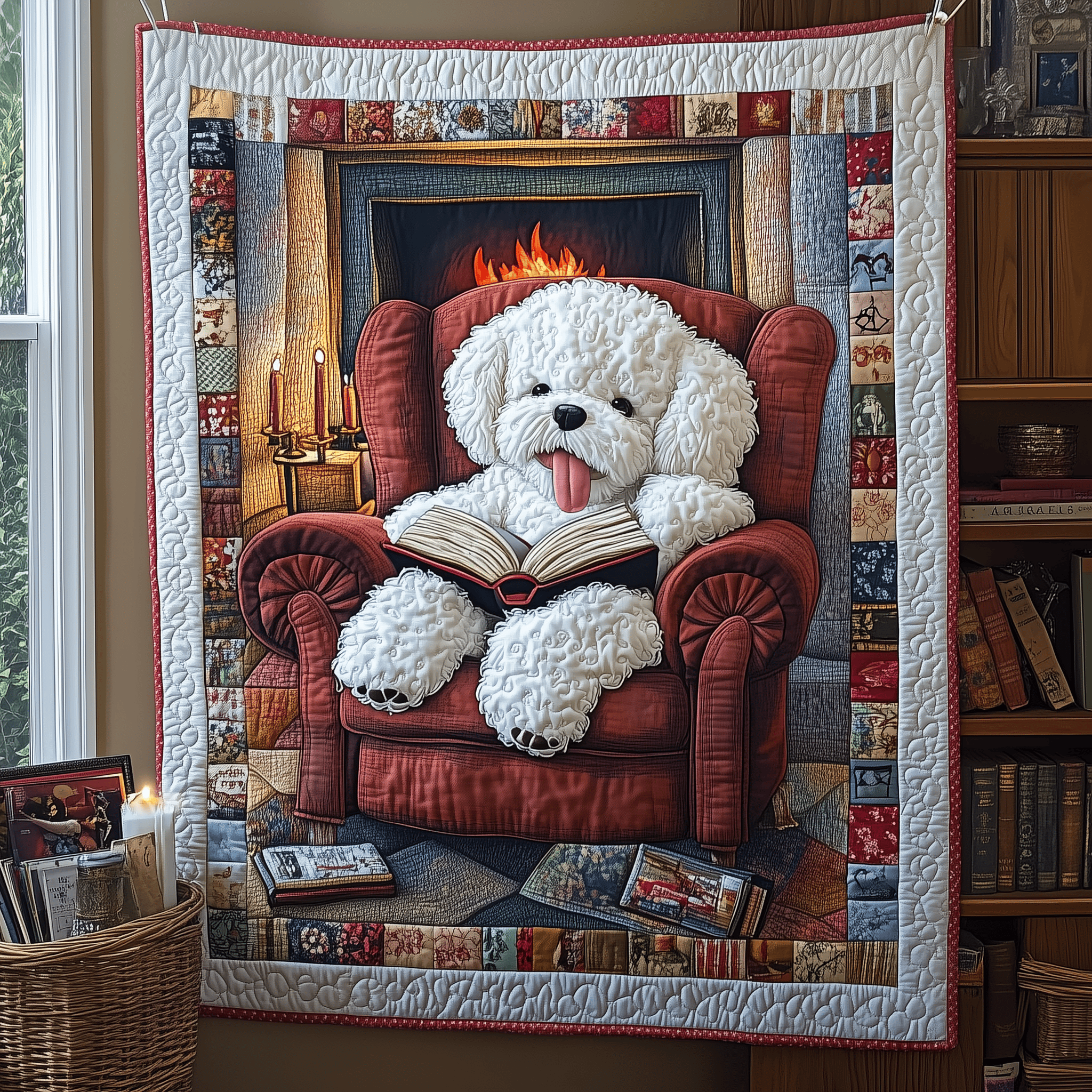 Bichon Frise Quilted Blanket Perfect for All Seasons: A Blanket You'll Always Need Bichon Frise Quilted Blanket Perfect for All Seasons: A Blanket You'll Always Need