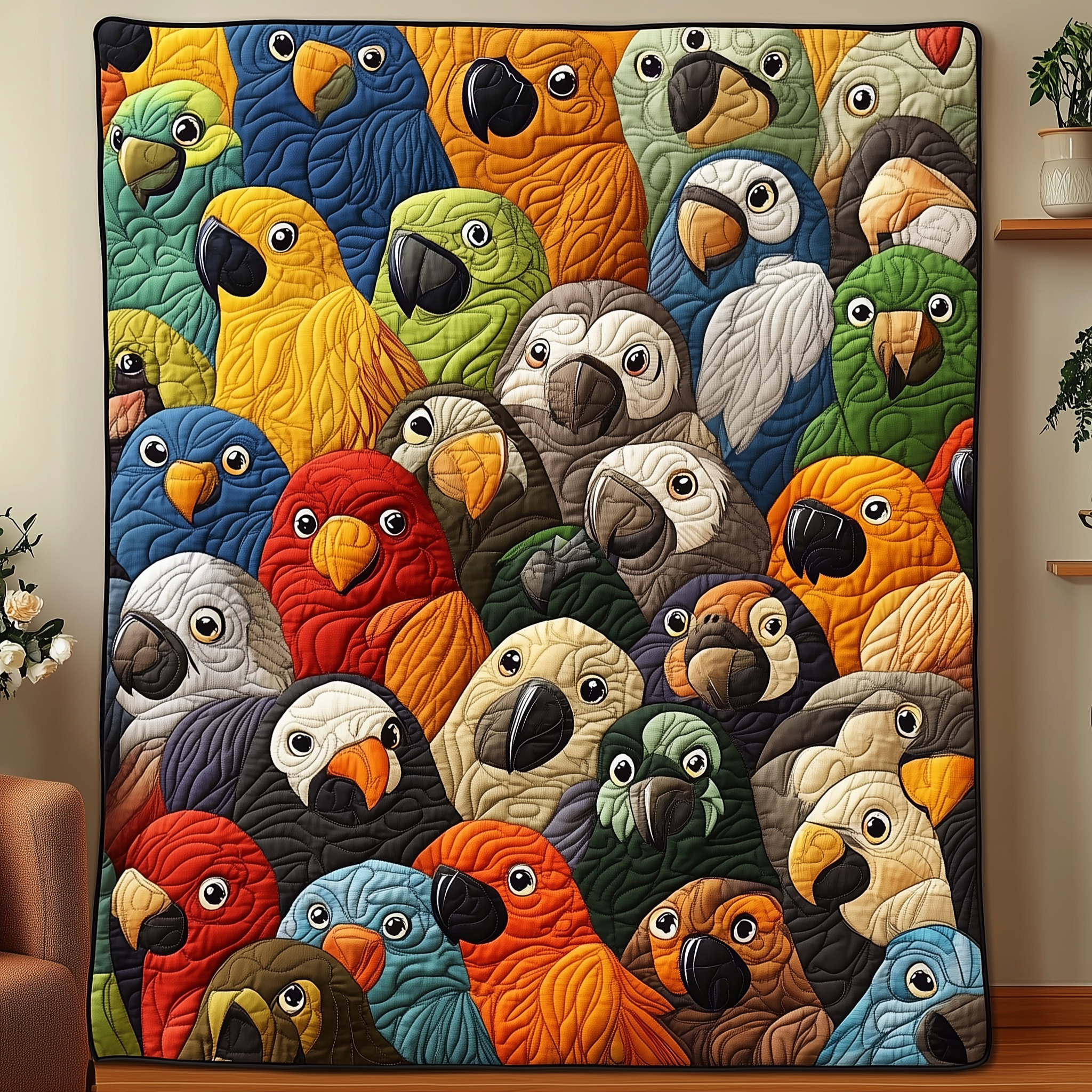 Bird Quilted Blanket Best Throw Blanket Cool Gifts For Bird Lovers Bird Quilted Blanket Best Throw Blanket Cool Gifts For Bird Lovers