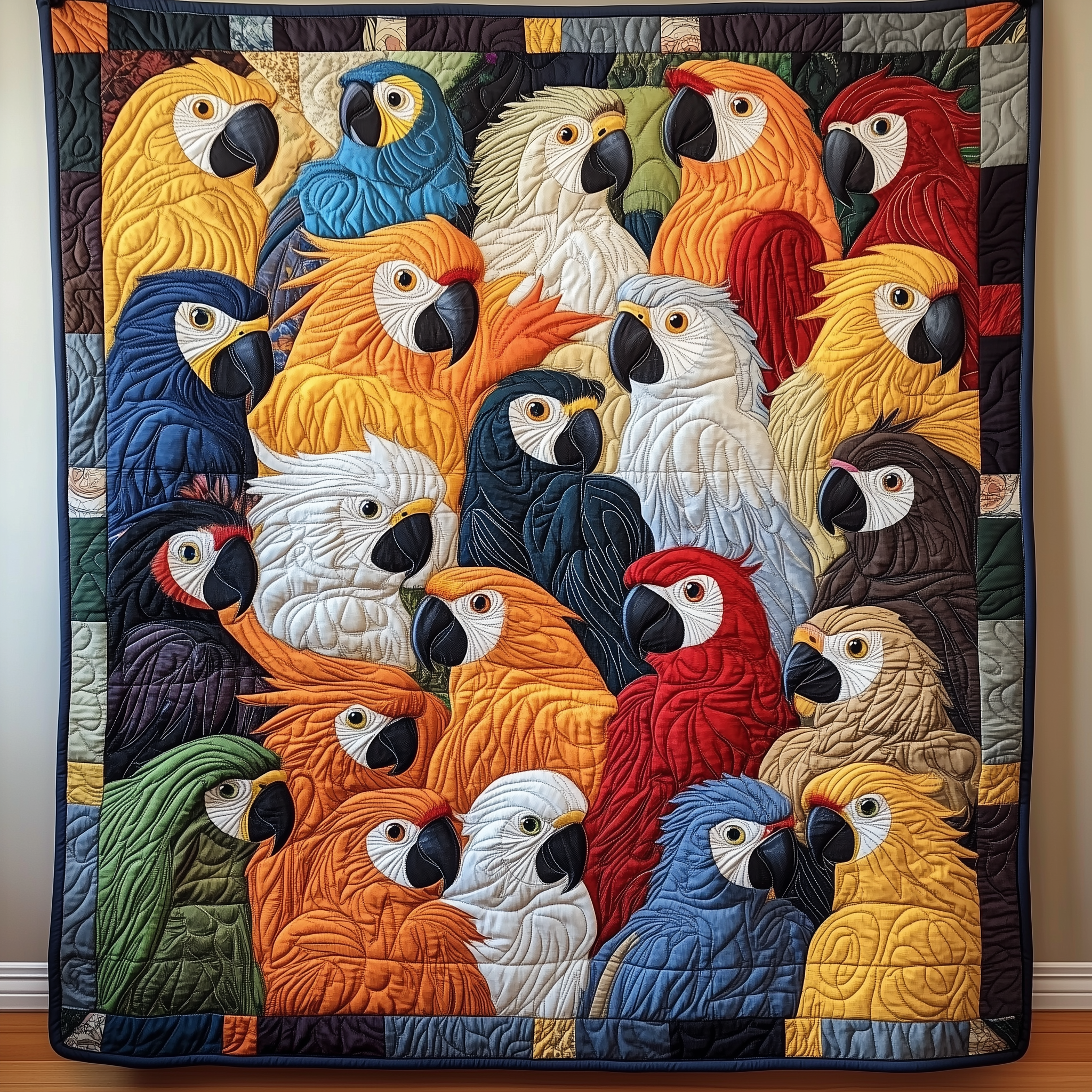 Bird Quilted Blanket Best Throw Blanket Great Gifts For Birders Bird Quilted Blanket Best Throw Blanket Great Gifts For Birders