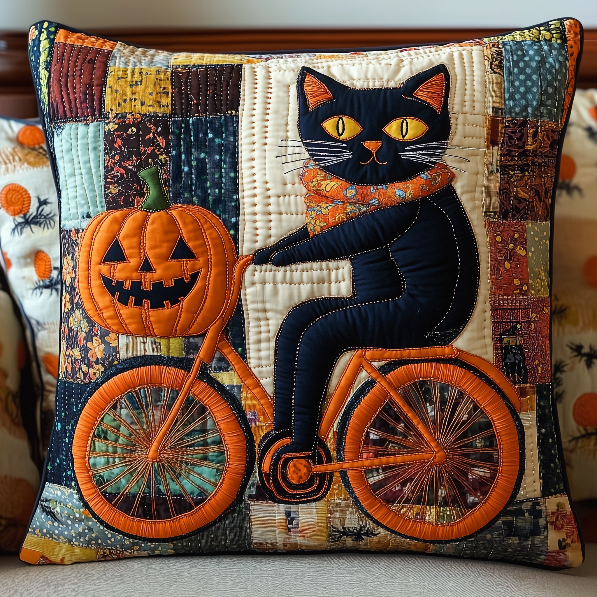 Black Cat Pumpkin Quilted Pillow Case Celebrate Special Moments with Decorative Pillow Cases Black Cat Pumpkin Quilted Pillow Case Celebrate Special Moments with Decorative Pillow Cases