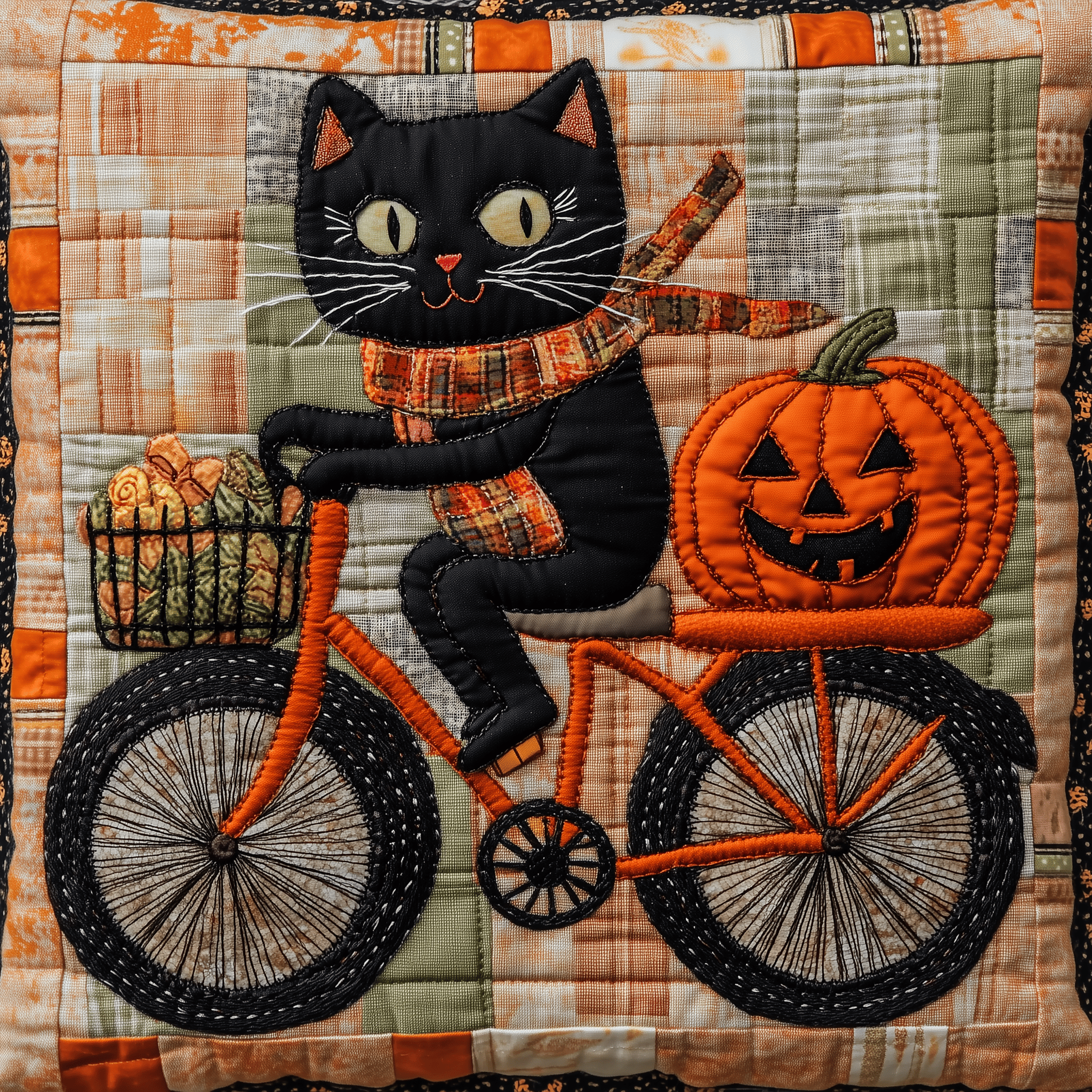 Black Cat Pumpkin Quilted Pillow Case Feel the Magic of Holidays with Festive Pillow Cases Black Cat Pumpkin Quilted Pillow Case Feel the Magic of Holidays with Festive Pillow Cases