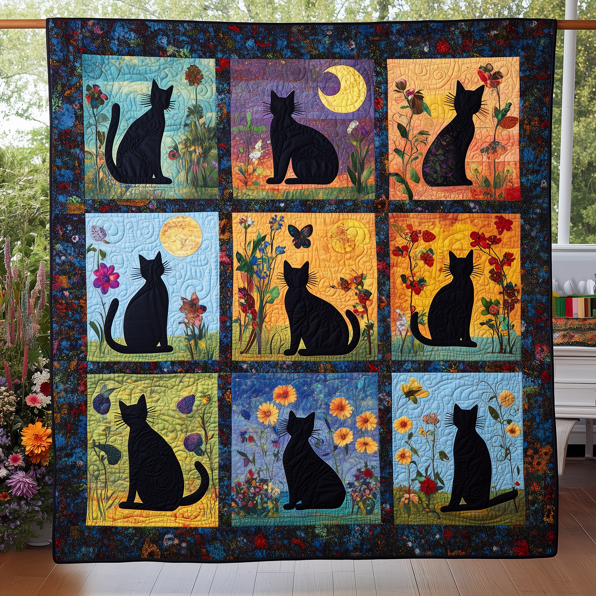 Black Cat Quilted Blanket Enjoy Cozy Moments Together with the Perfect Blanket Black Cat Quilted Blanket Enjoy Cozy Moments Together with the Perfect Blanket