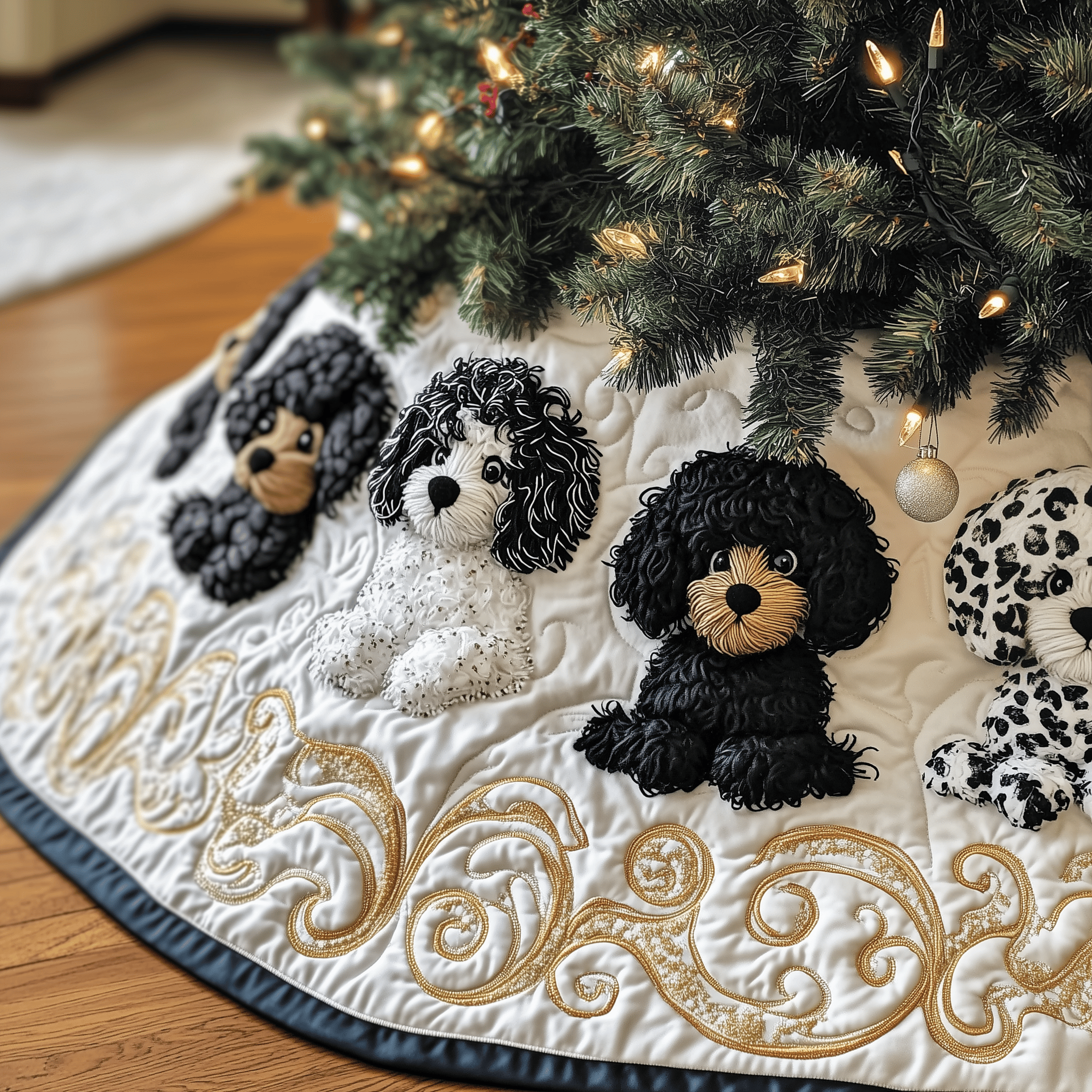 Black Poodle Quilted Tree Skirt Celebrate Stress-Free with a Tree Skirt That Works Black Poodle Quilted Tree Skirt Celebrate Stress-Free with a Tree Skirt That Works