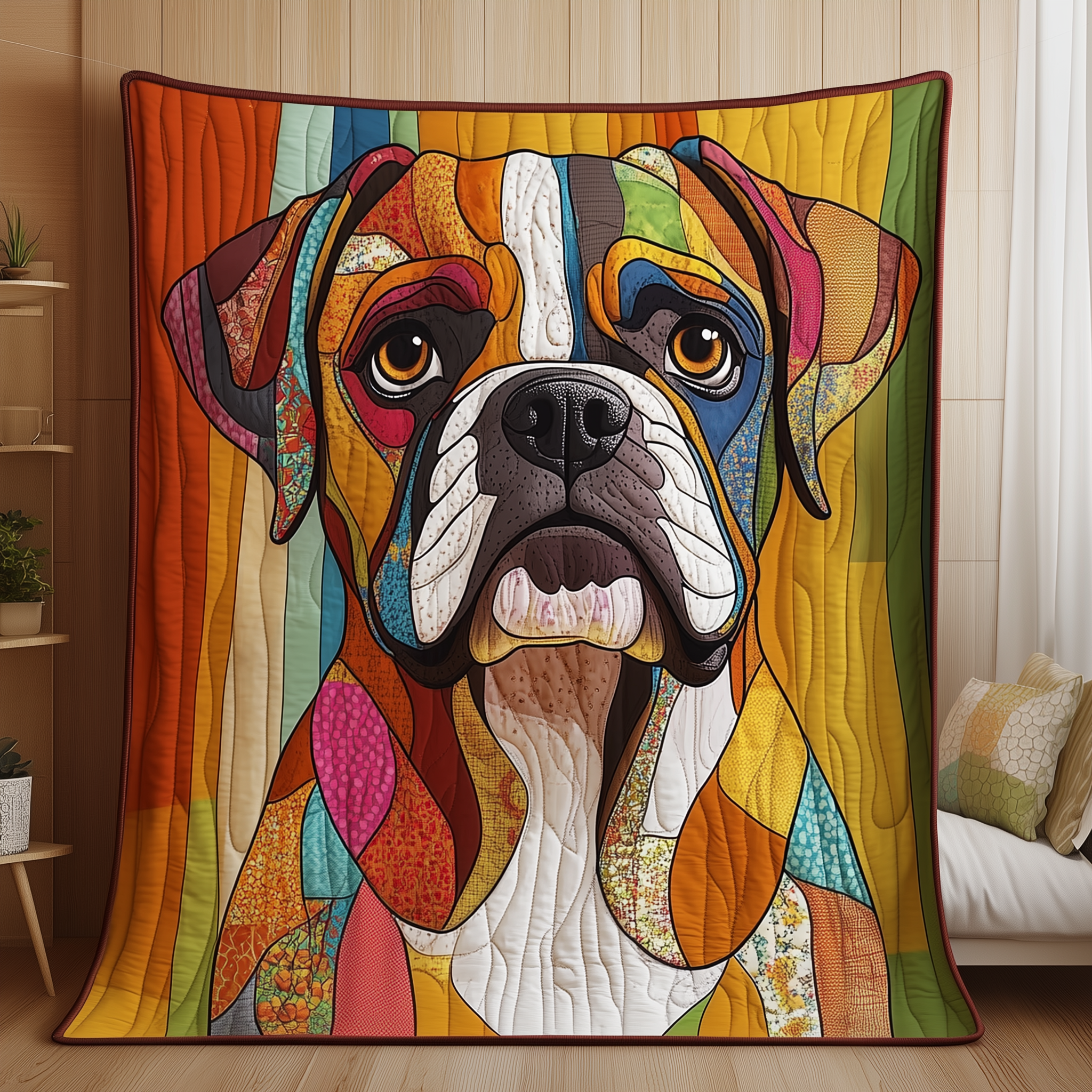 Boxer Dog Quilted Blanket Enjoy Cozy Moments Together with the Perfect Blanket Boxer Dog Quilted Blanket Enjoy Cozy Moments Together with the Perfect Blanket