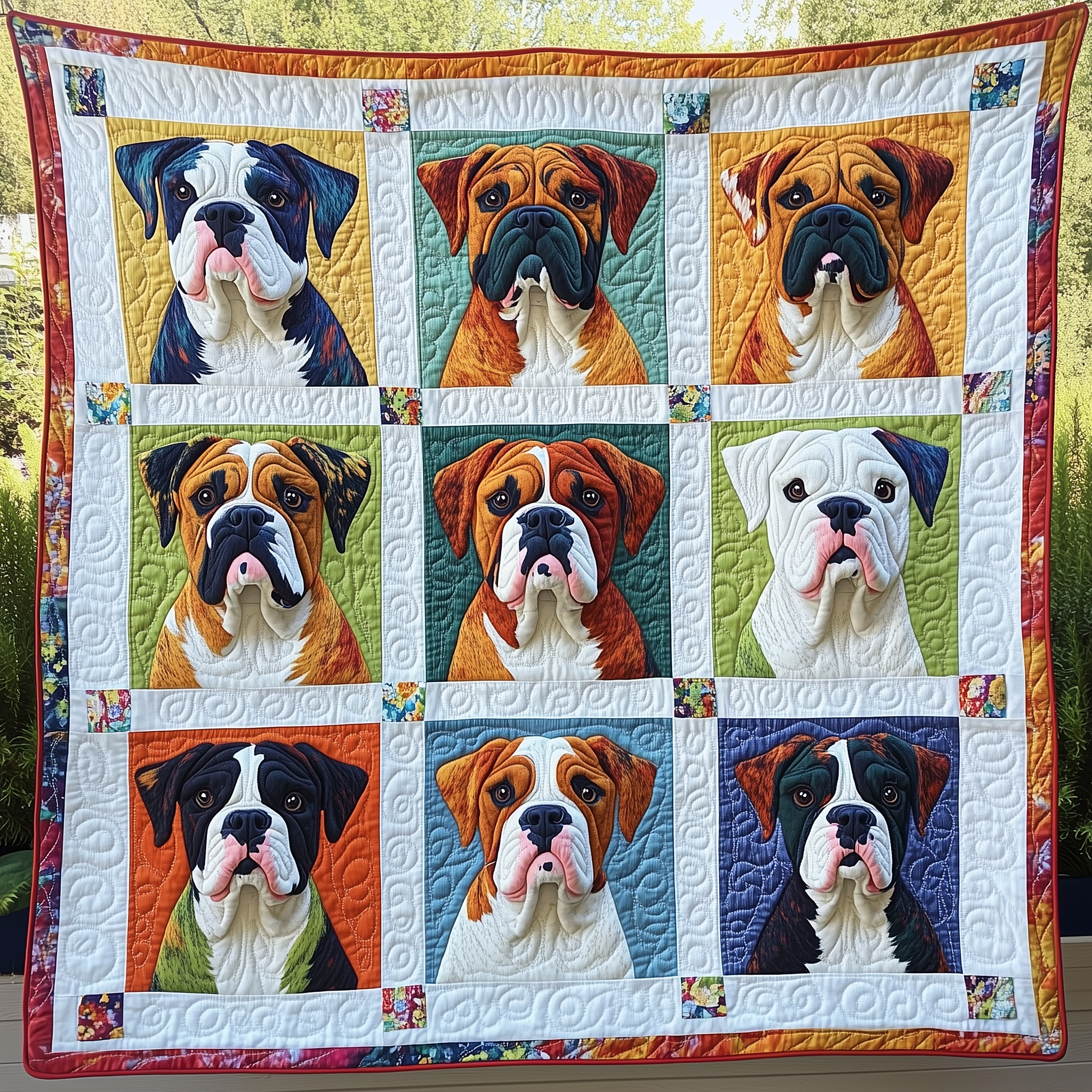 Boxer Dog Quilted Blanket Enjoy Every Moment with a Blanket That Works Anywhere Boxer Dog Quilted Blanket Enjoy Every Moment with a Blanket That Works Anywhere