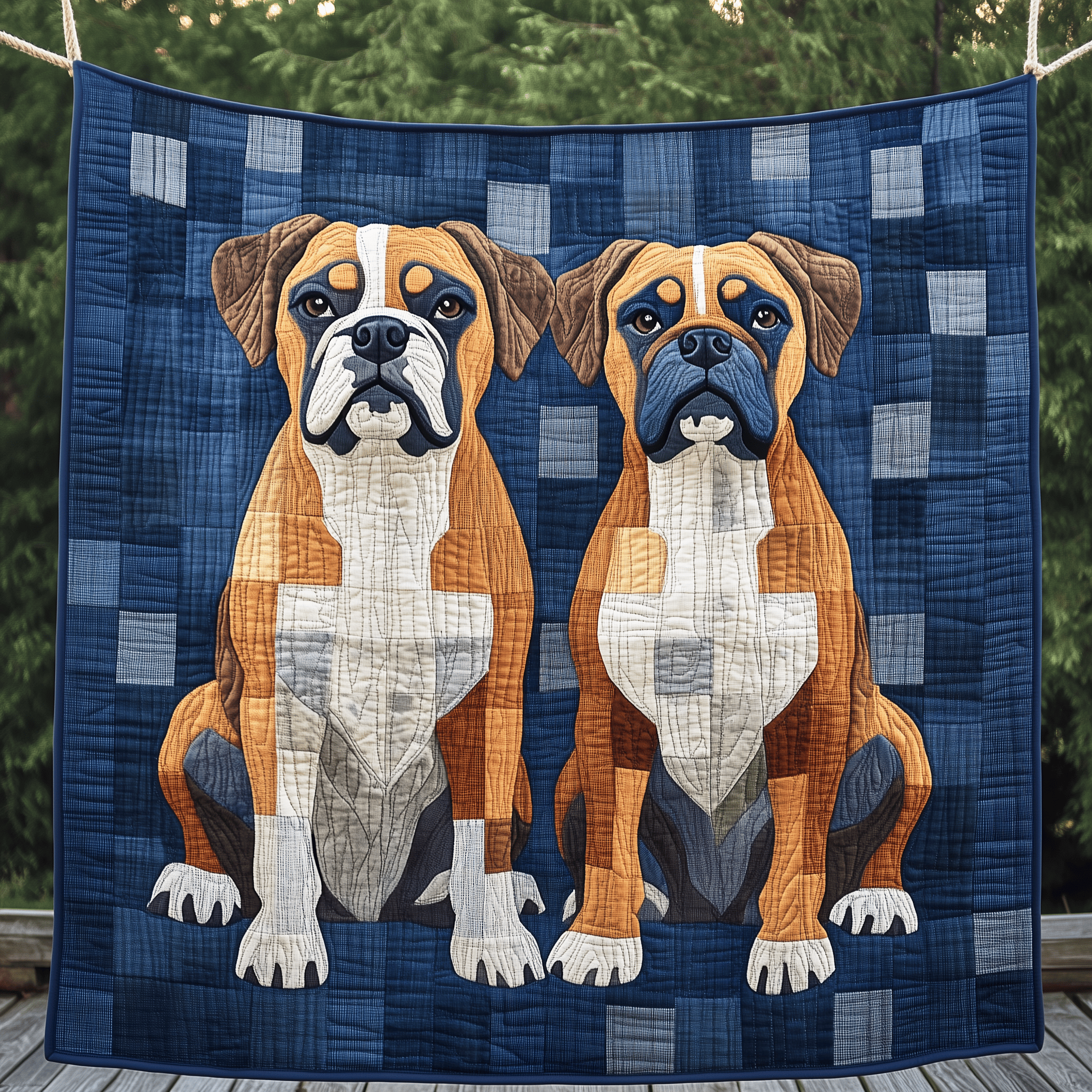 Boxer Dog Quilted Blanket Feel Inspired by a Blanket That's Anything But Ordinary Boxer Dog Quilted Blanket Feel Inspired by a Blanket That's Anything But Ordinary