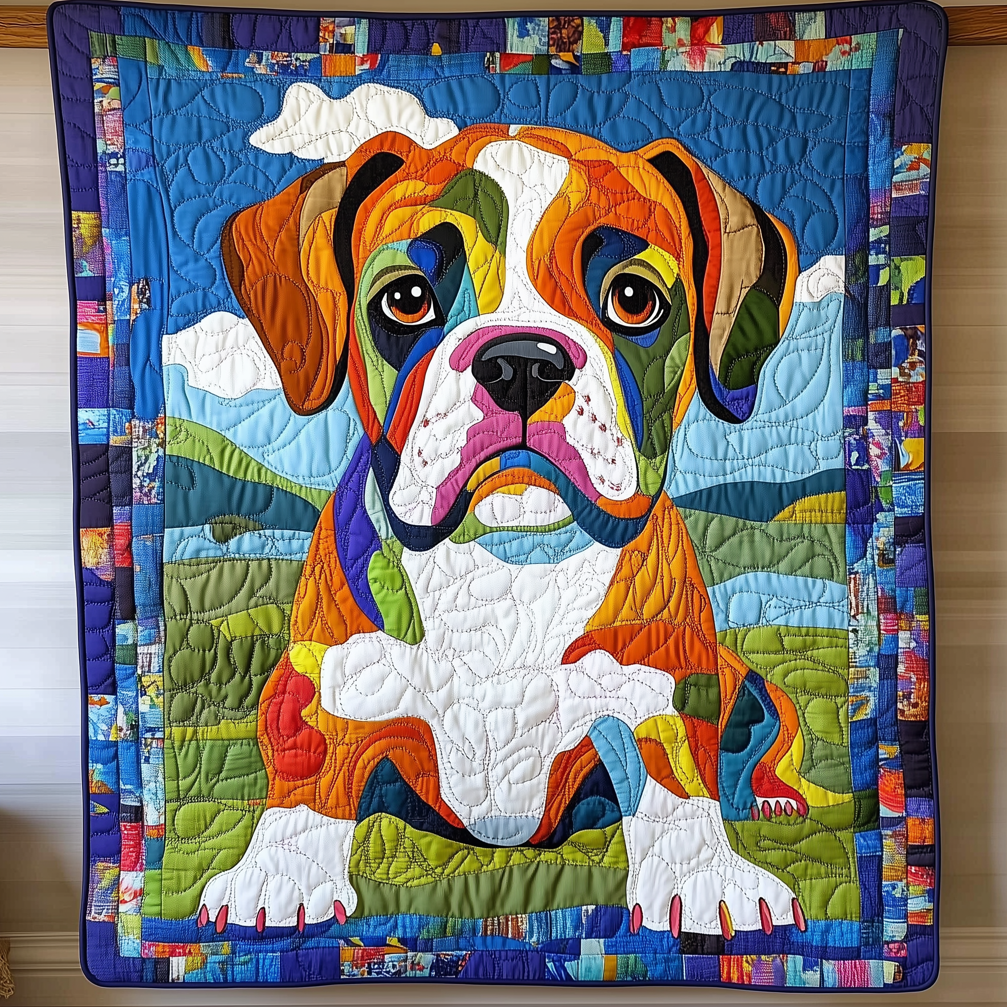 Boxer Dog Quilted Blanket Feel the Heart of Home with a Blanket That Embraces All Boxer Dog Quilted Blanket Feel the Heart of Home with a Blanket That Embraces All