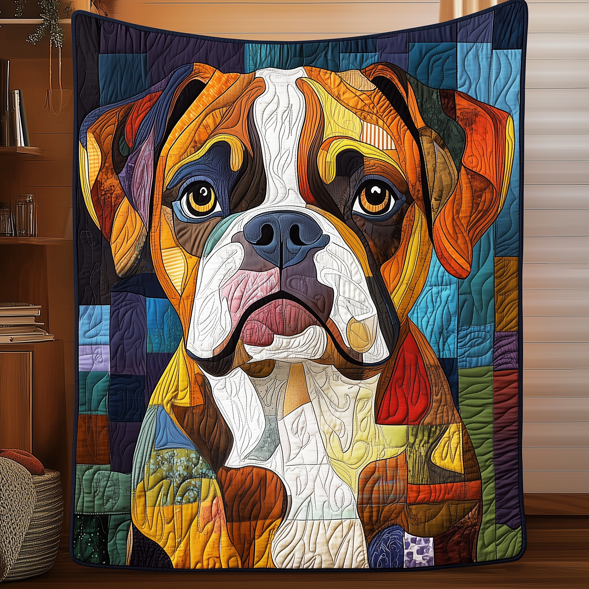 Boxer Dog Quilted Blanket Perfect for All Seasons: A Blanket You'll Always Need Boxer Dog Quilted Blanket Perfect for All Seasons: A Blanket You'll Always Need