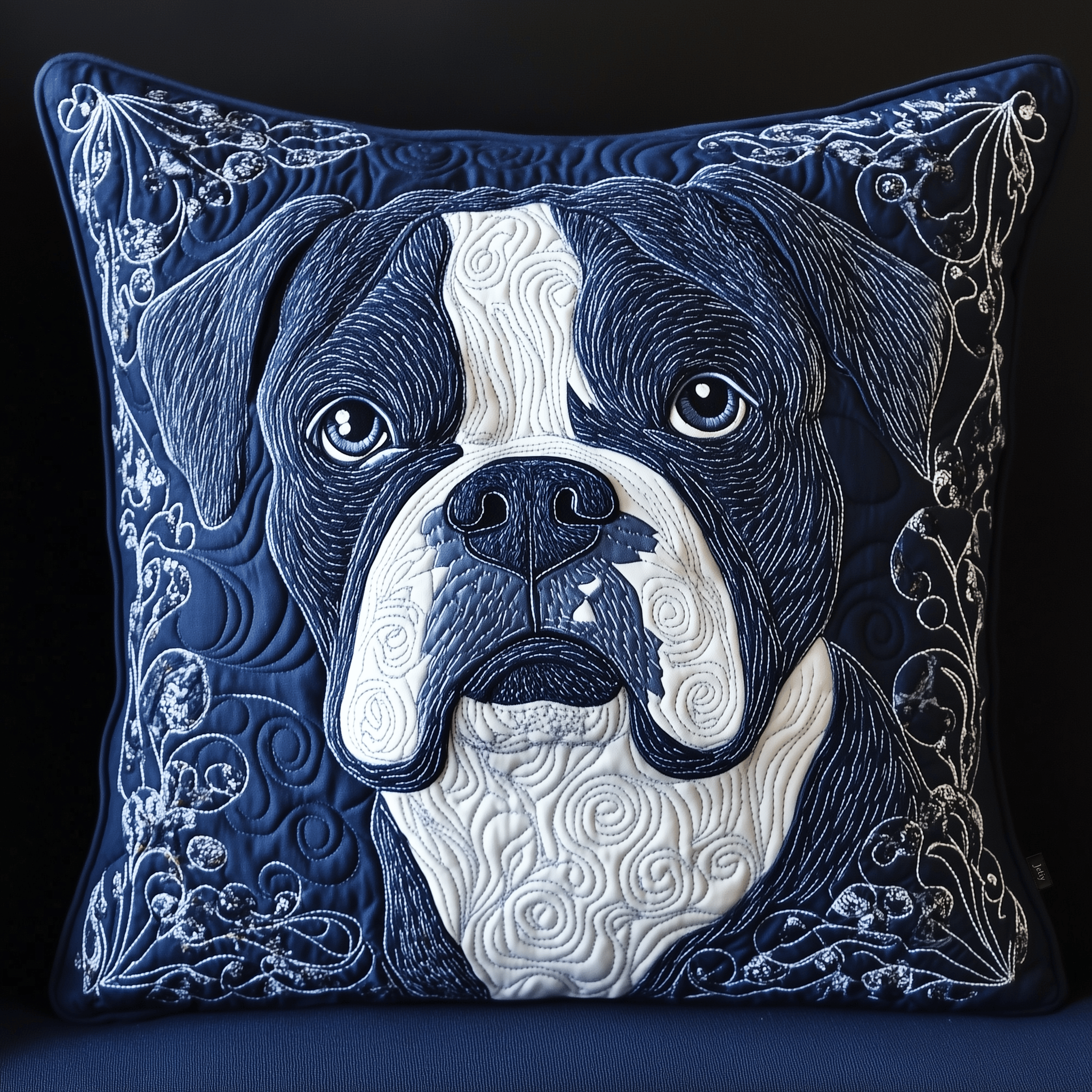 Boxer Dog Quilted Pillow Case Feel the Season's Warmth with Cozy Pillow Cases Boxer Dog Quilted Pillow Case Feel the Season's Warmth with Cozy Pillow Cases