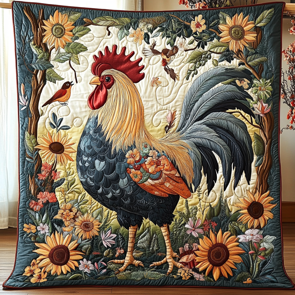 Brave Rooster Quilted Blanket Enjoy Cozy Moments Together with the Perfect Blanket Brave Rooster Quilted Blanket Enjoy Cozy Moments Together with the Perfect Blanket