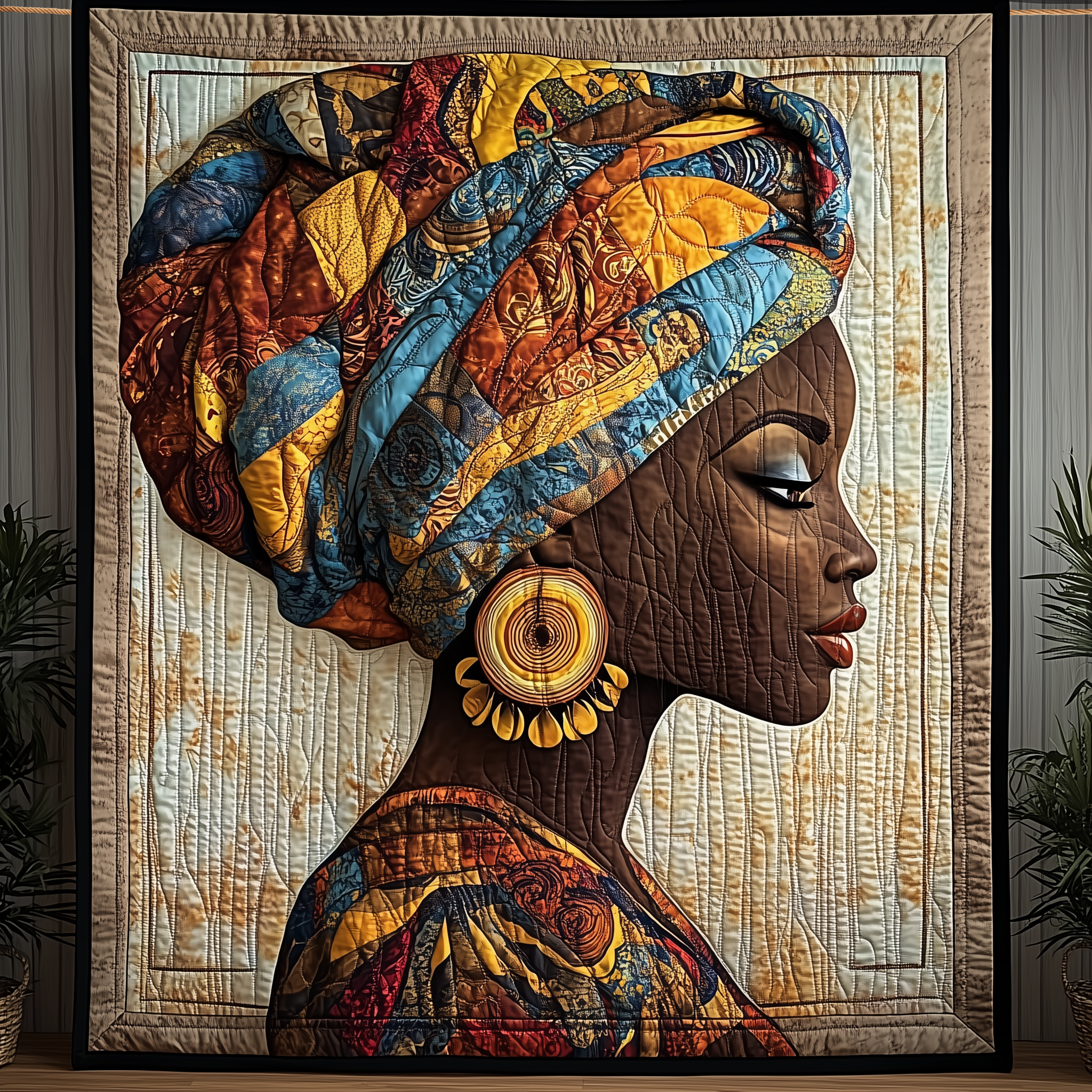 Brown Beauty Queen Quilted Blanket Unique Throw Blanket Item Merch African American Black History Month Gifts For Friends Brown Beauty Queen Quilted Blanket Unique Throw Blanket Item Merch African American Black History Month Gifts For Friends
