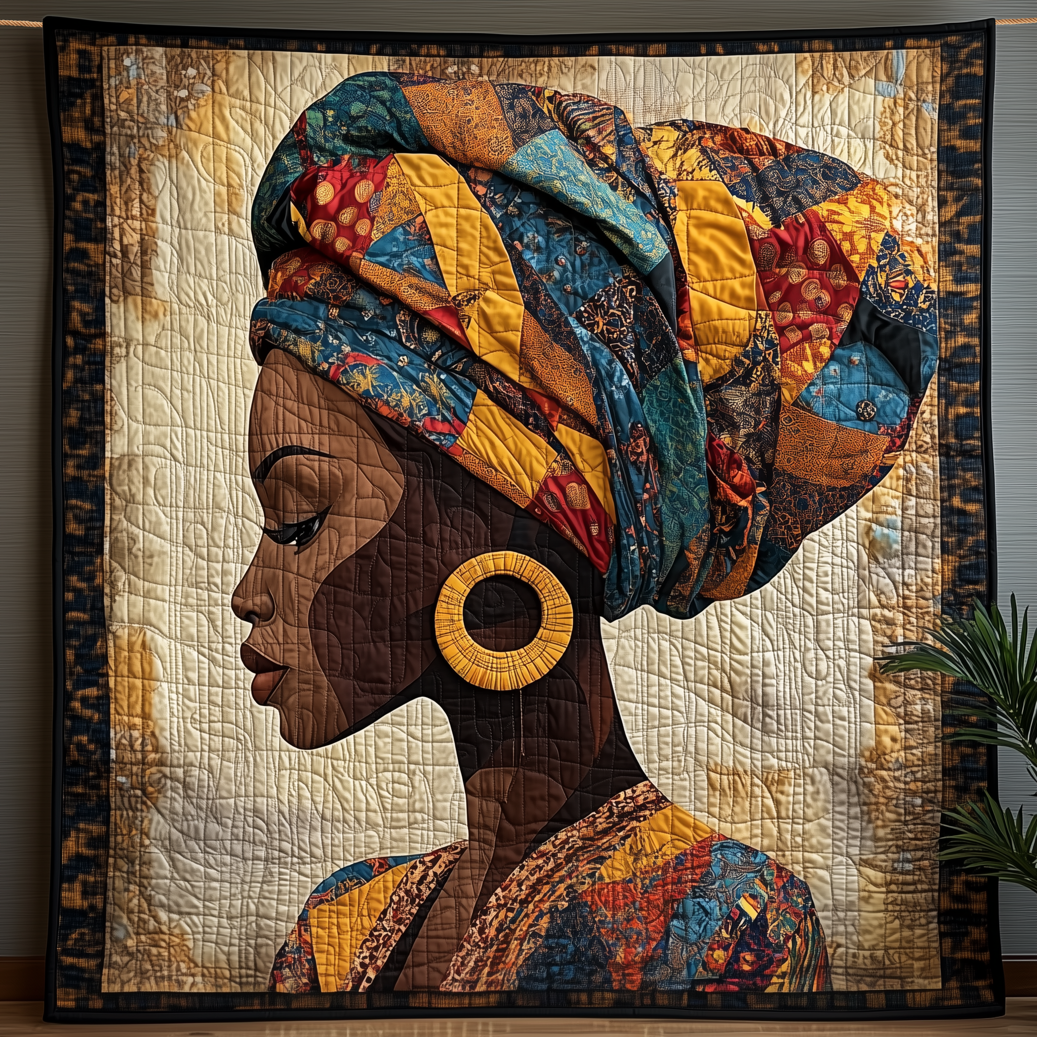 Brown Beauty Queen Quilted Blanket Unique Throw Blanket Item Merch African American Black History Month Gifts For Women Brown Beauty Queen Quilted Blanket Unique Throw Blanket Item Merch African American Black History Month Gifts For Women