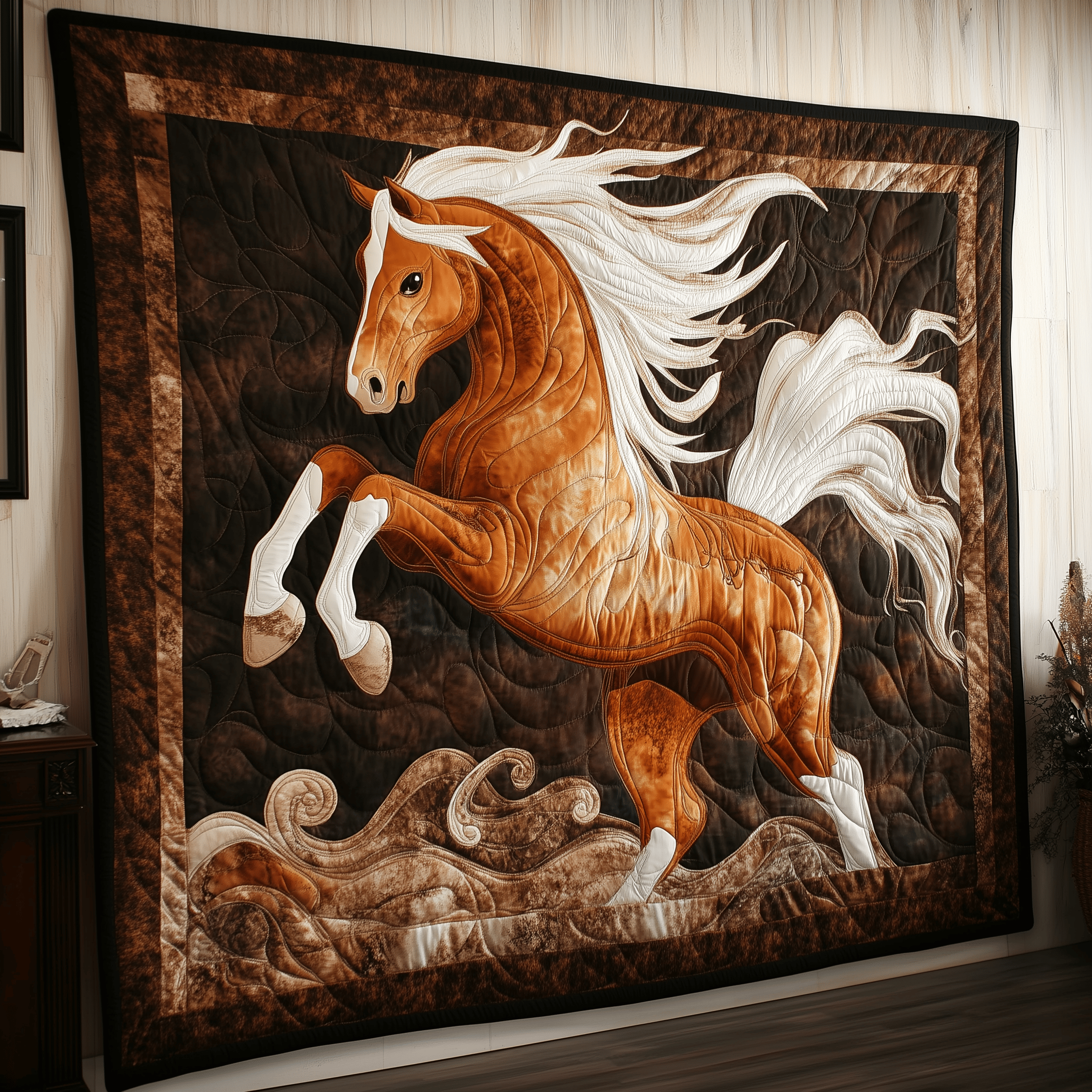 Brown Horse Quilted Blanket Feel Like Royalty with a Blanket Fit for Kings Brown Horse Quilted Blanket Feel Like Royalty with a Blanket Fit for Kings