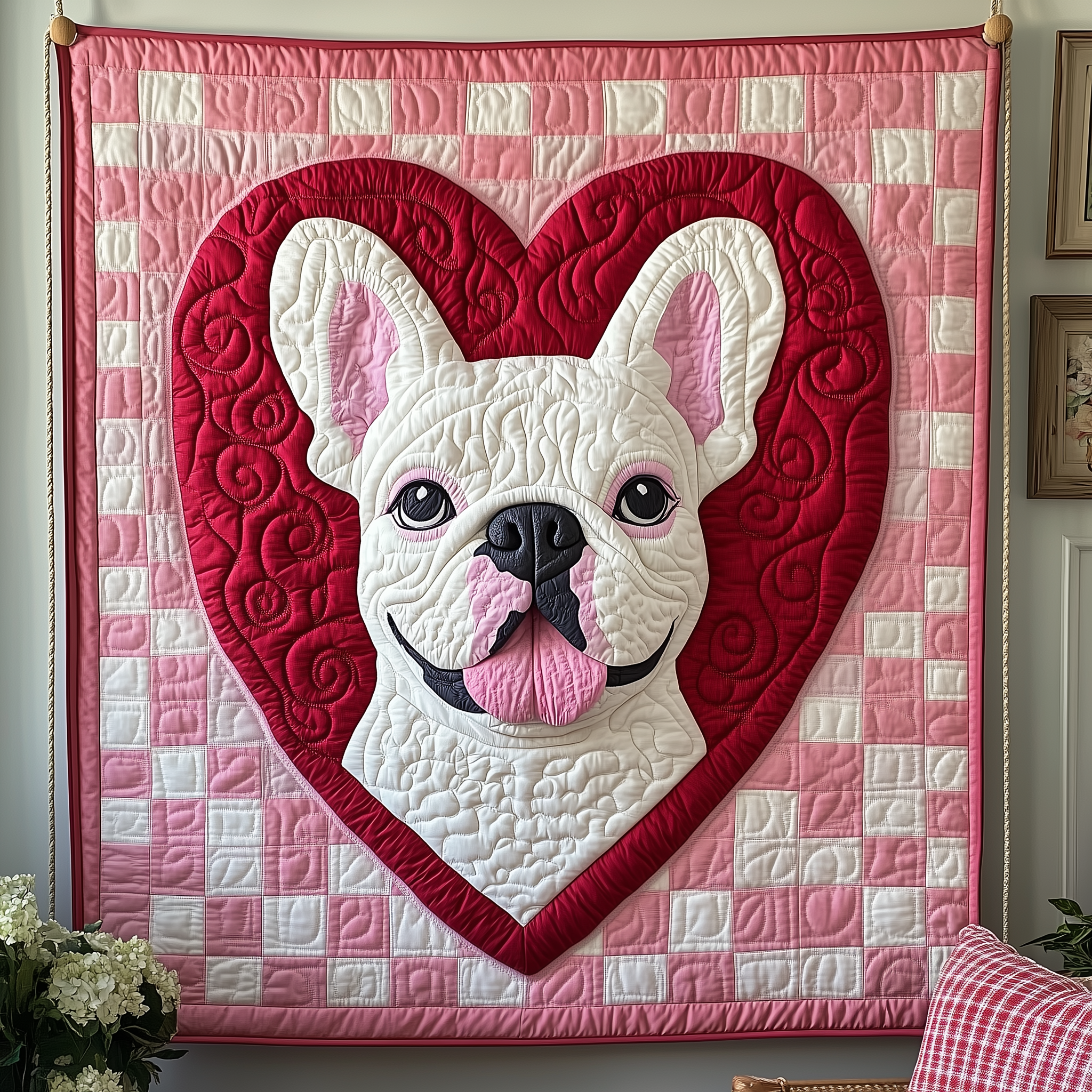 Bulldog Love Snuggle Quilted Blanket Sofa Throw Blanket Items Great Gifts For Dog Lovers Bulldog Love Snuggle Quilted Blanket Sofa Throw Blanket Items Great Gifts For Dog Lovers