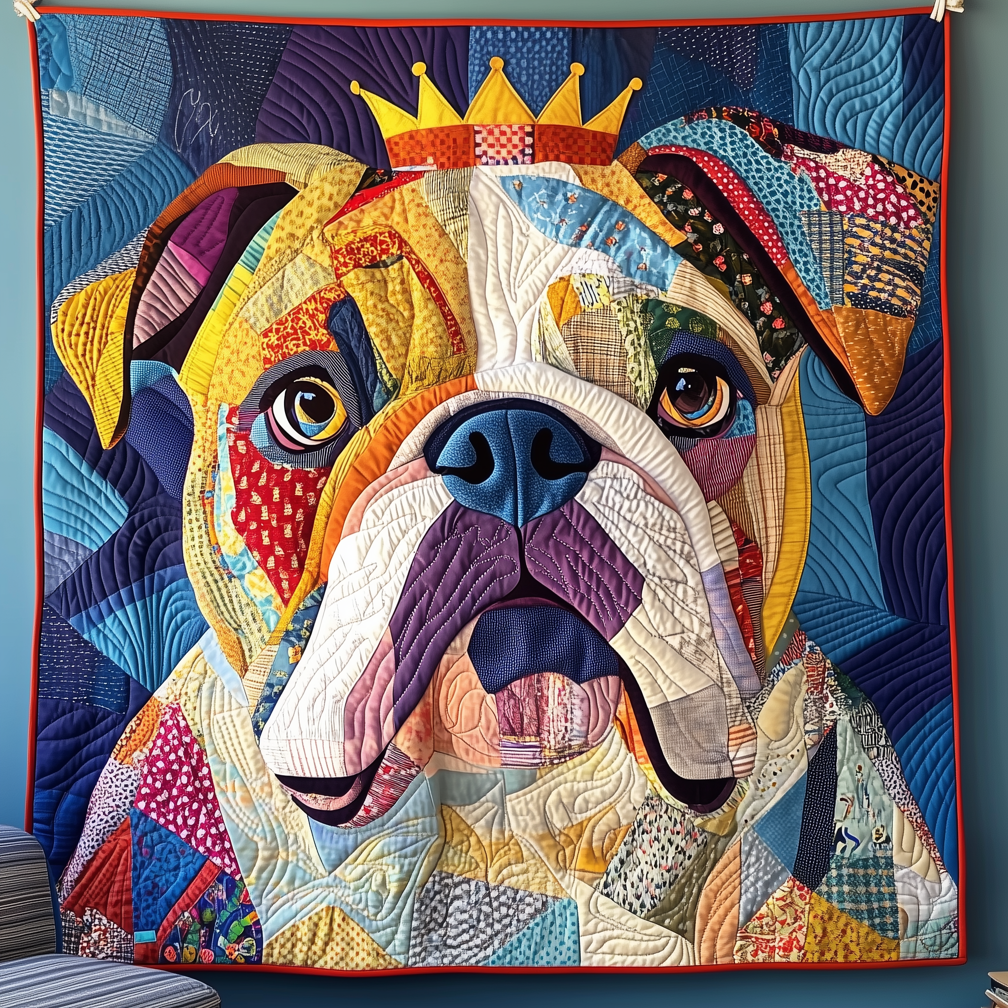Bulldog The Winner Quilted Blanket Best Throw Blanket Best Gifts For Pet Lovers Bulldog The Winner Quilted Blanket Best Throw Blanket Best Gifts For Pet Lovers