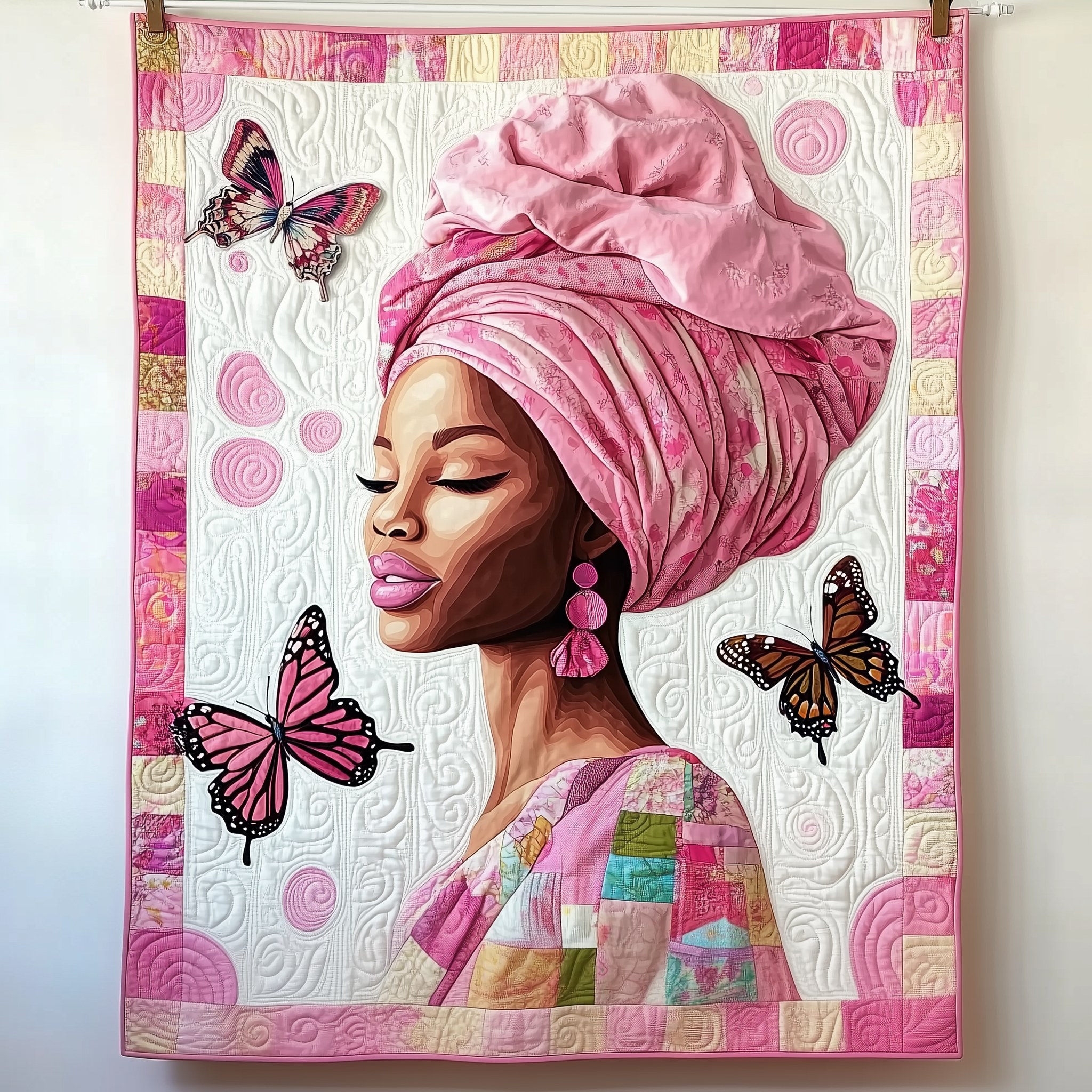Butterflies Woman Quilted Blanket Unique Throw Blanket Item Merch Birthday Gifts With Butterflies Butterflies Woman Quilted Blanket Unique Throw Blanket Item Merch Birthday Gifts With Butterflies