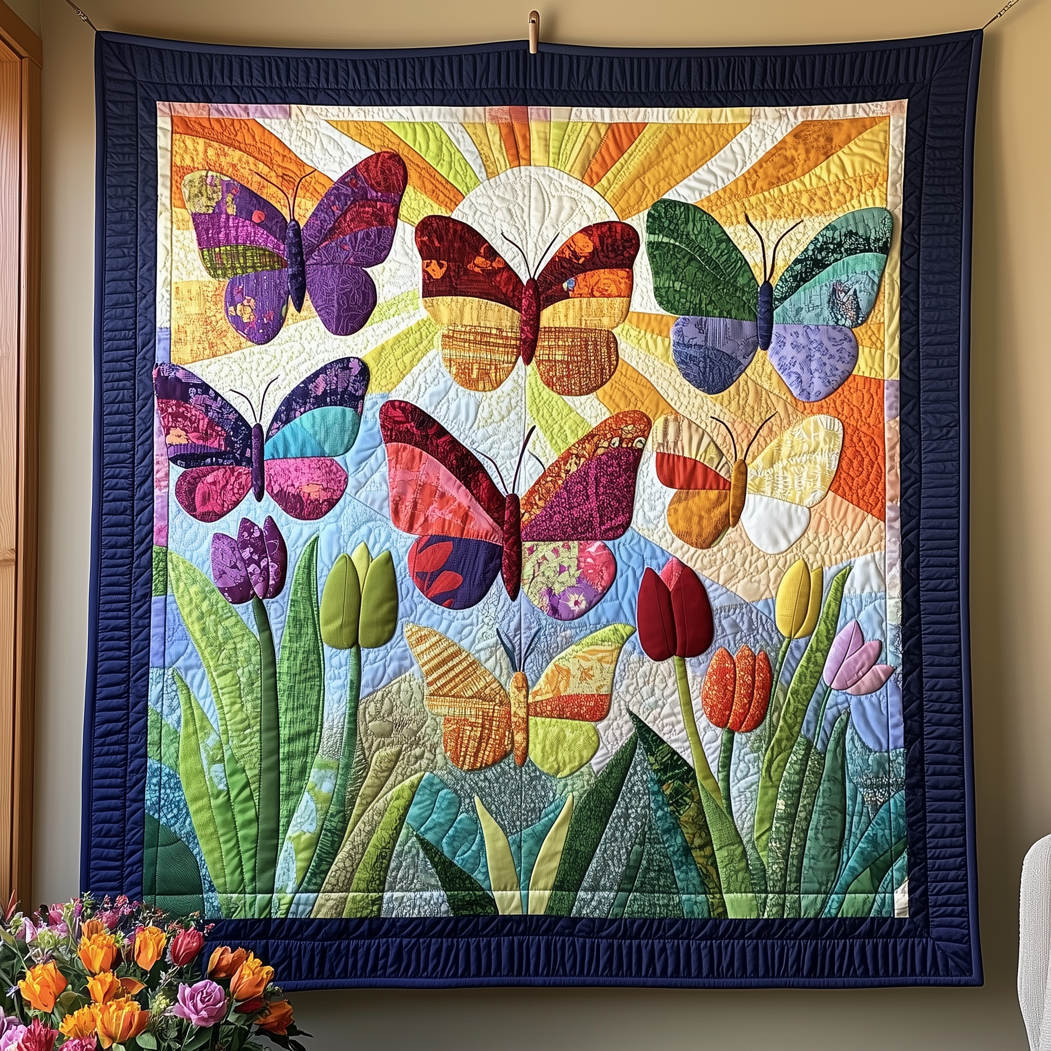 Butterfly Blossom Quilted Blanket Throw Blankets For Couch Butterfly Gift Ideas For Lovers Butterfly Blossom Quilted Blanket Throw Blankets For Couch Butterfly Gift Ideas For Lovers