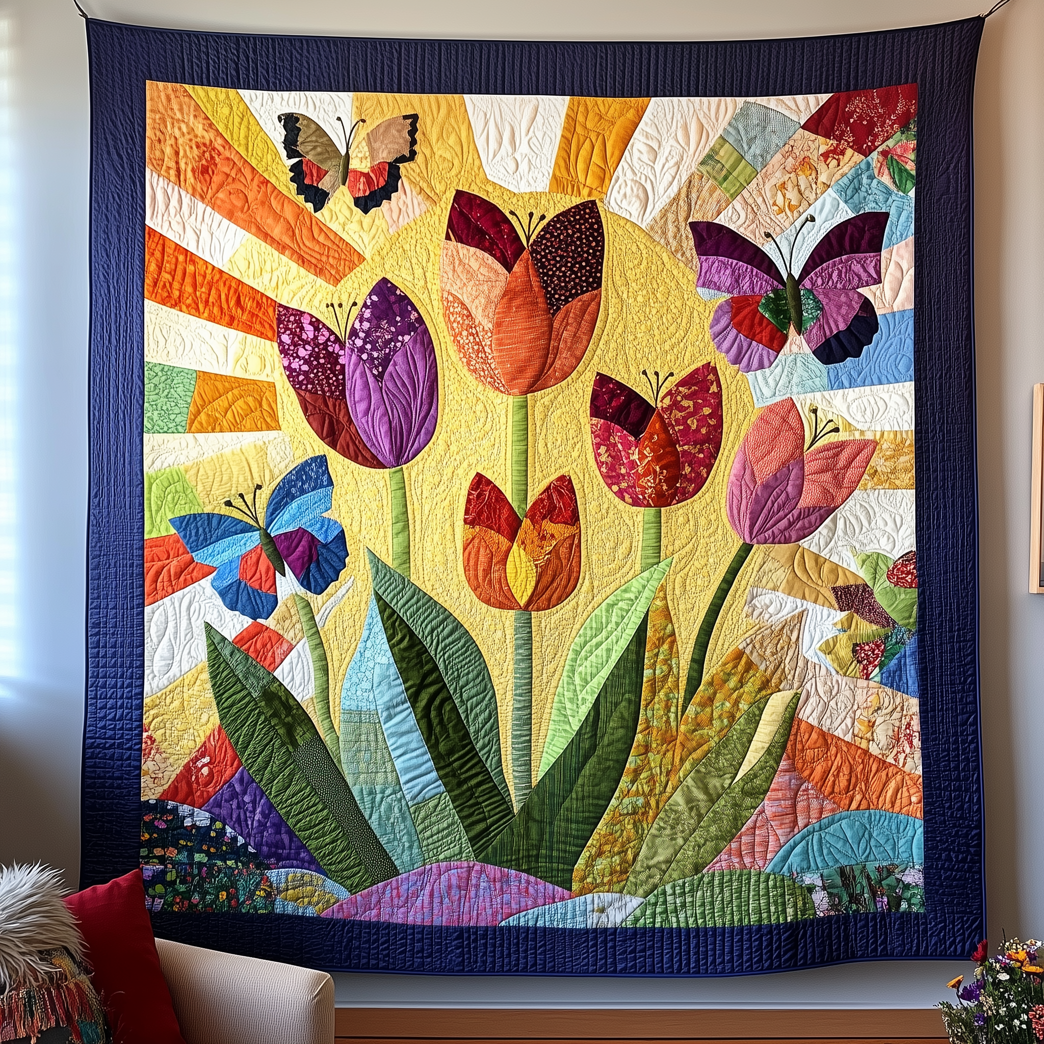 Butterfly Blossom Quilted Blanket Throw Blankets For Couch Butterfly Gifts For Adults Butterfly Blossom Quilted Blanket Throw Blankets For Couch Butterfly Gifts For Adults