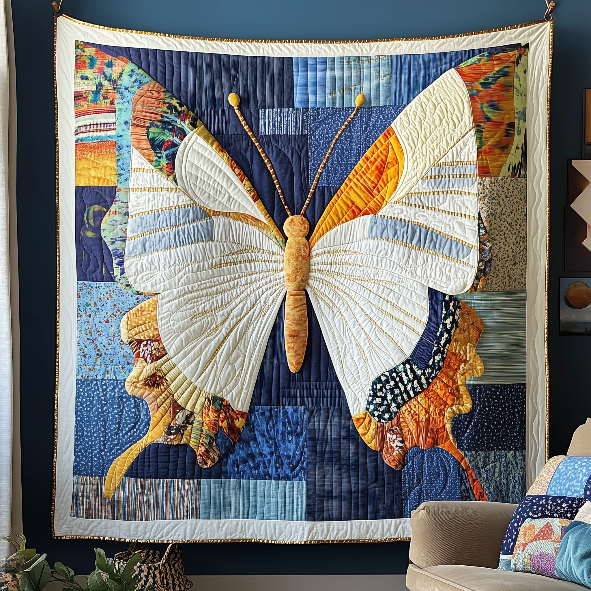 Butterfly Blossom Quilted Blanket Throw Blankets For Couch Butterfly Mothers Day Gifts Butterfly Blossom Quilted Blanket Throw Blankets For Couch Butterfly Mothers Day Gifts