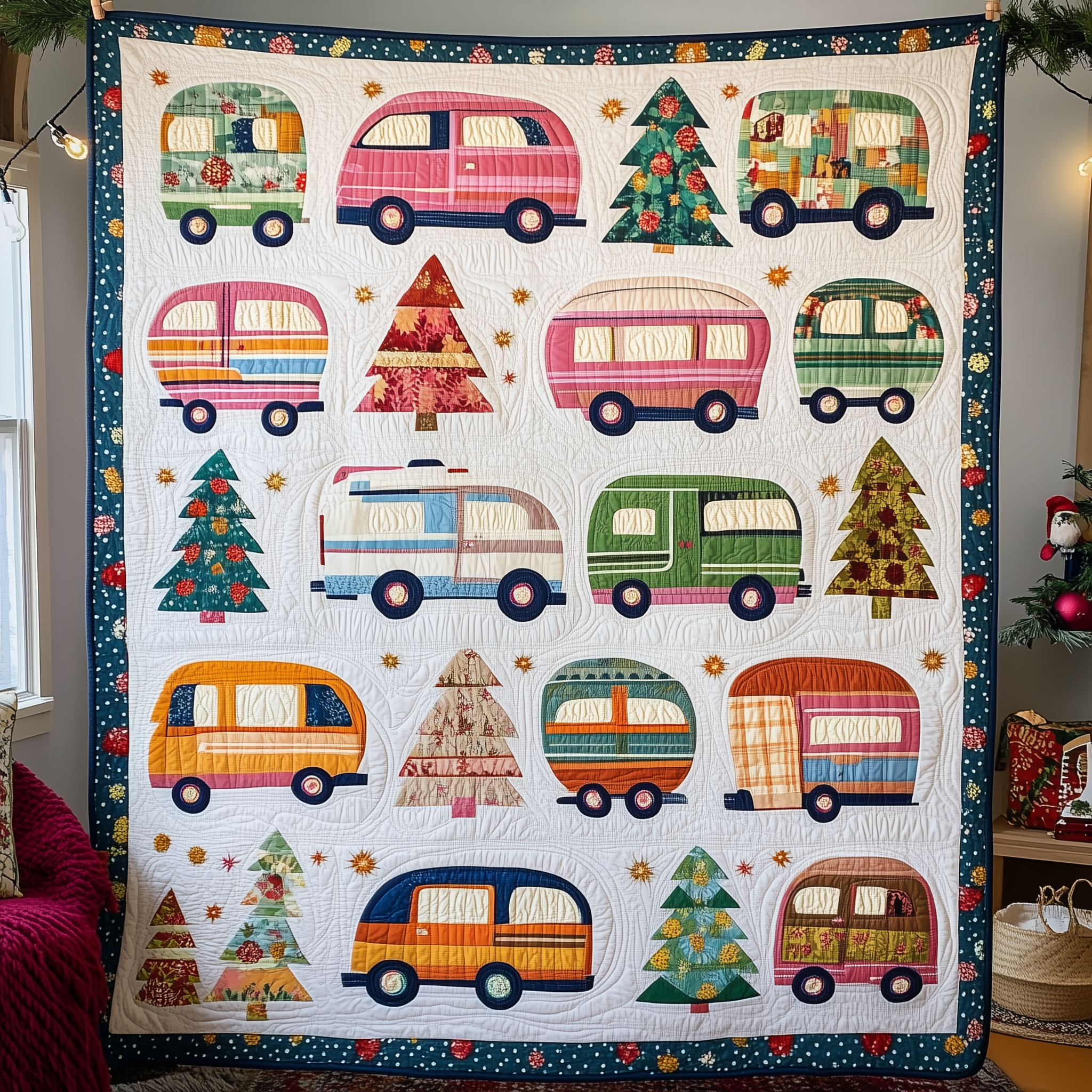 Camping Caravan Quilted Blanket Enjoy Tailored Comfort with Our Exclusive Blanket Camping Caravan Quilted Blanket Enjoy Tailored Comfort with Our Exclusive Blanket