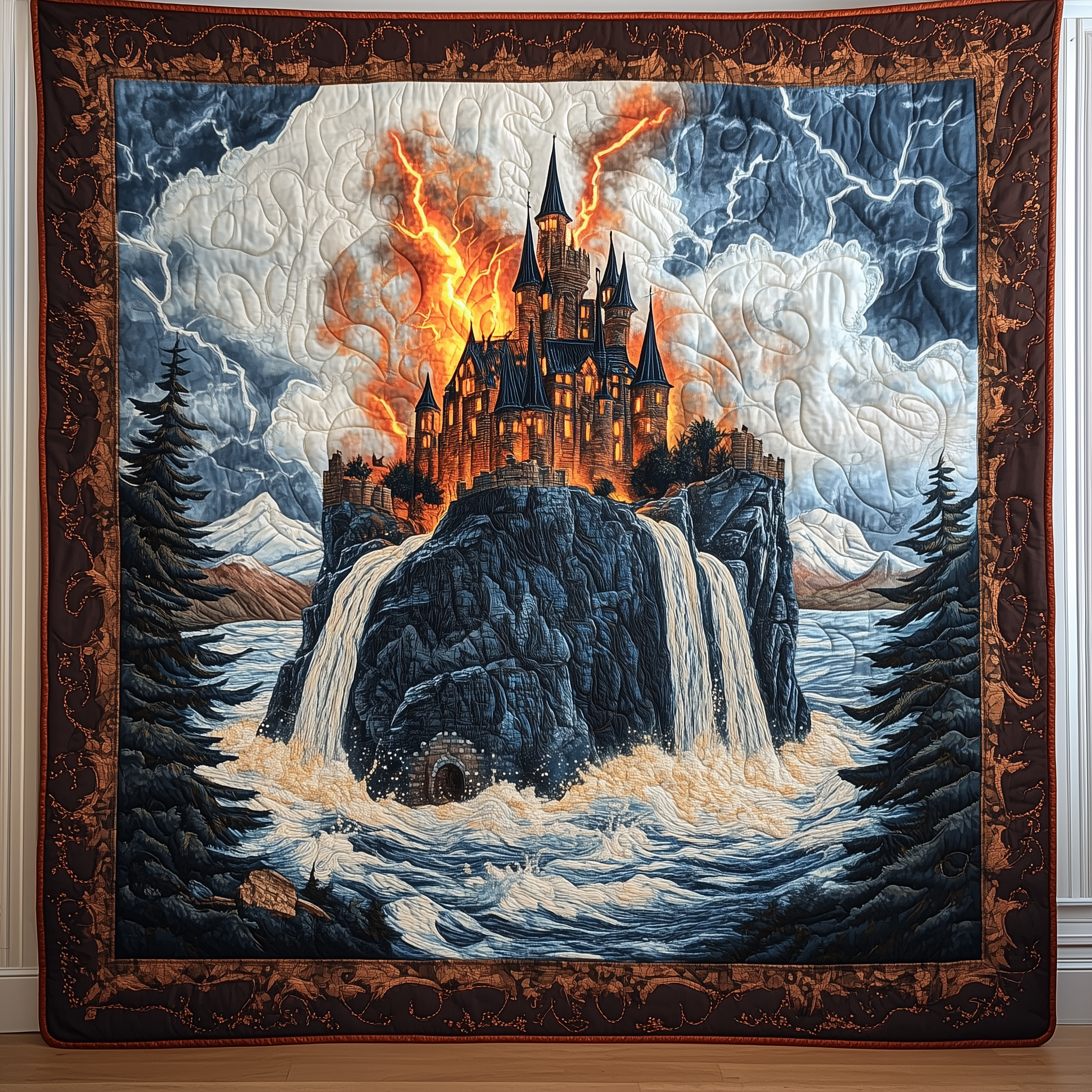 Castle Has Fallen Quilted Blanket Cute Unique Blanket Item Merch Mother Daughter Gifts Castle Has Fallen Quilted Blanket Cute Unique Blanket Item Merch Mother Daughter Gifts