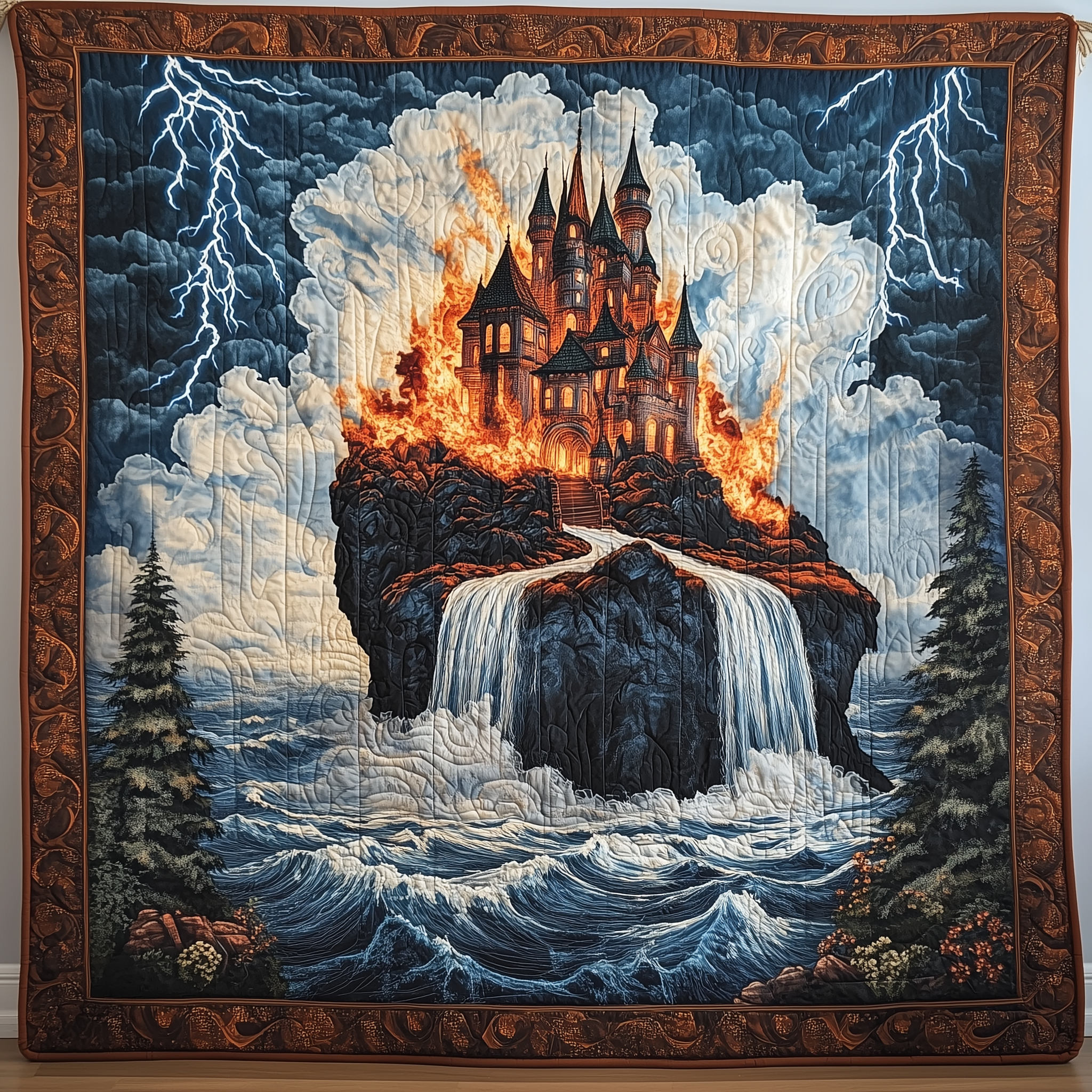 Castle Has Fallen Quilted Blanket Cute Unique Blanket Item Merch Unique Gifts For Mom Castle Has Fallen Quilted Blanket Cute Unique Blanket Item Merch Unique Gifts For Mom