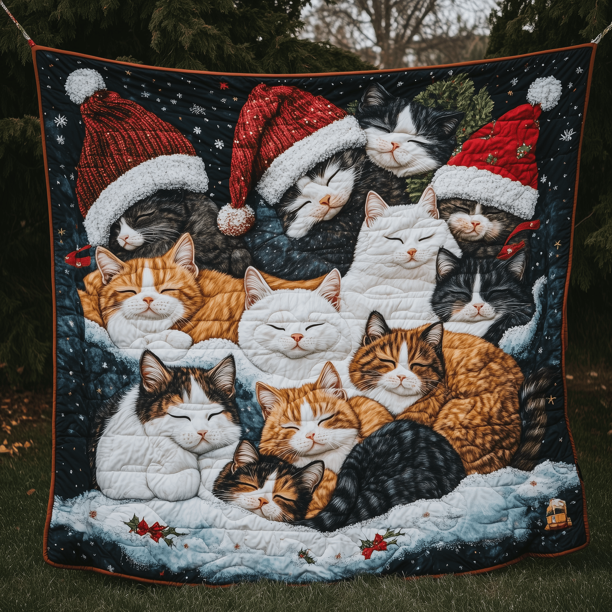 Cat Winter Quilted Blanket Enjoy Every Moment with a Blanket That Works Anywhere Cat Winter Quilted Blanket Enjoy Every Moment with a Blanket That Works Anywhere