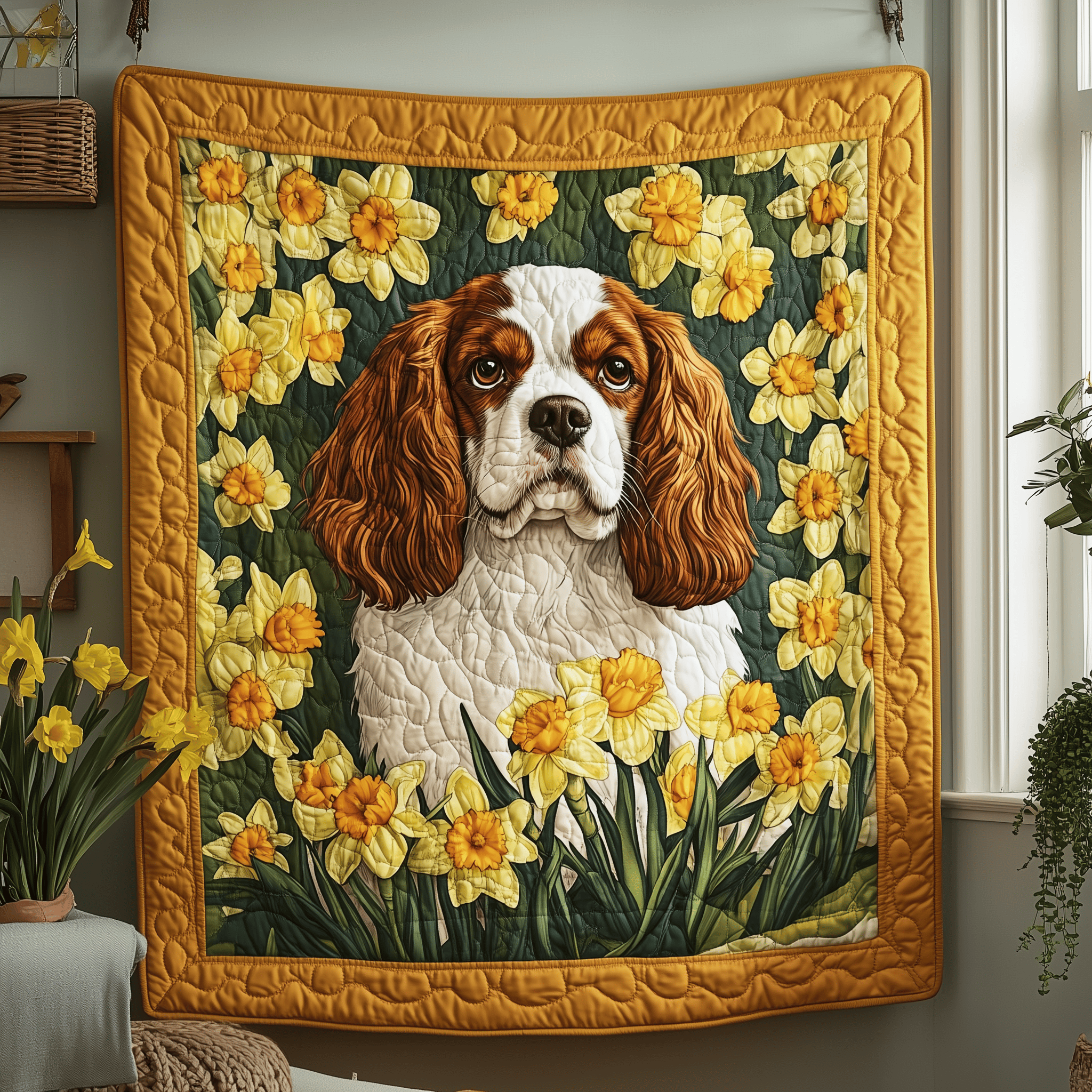 Cavalier King Charles Spaniel Quilted Blanket A Blanket That Makes Family Nights Extra Special Cavalier King Charles Spaniel Quilted Blanket A Blanket That Makes Family Nights Extra Special