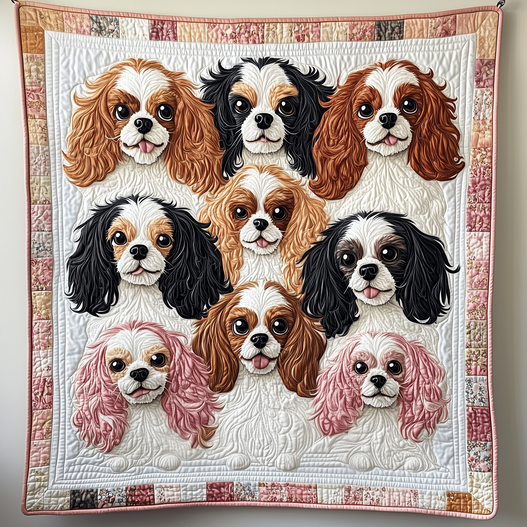 Cavalier King Charles Spaniel Quilted Blanket Experience the Ultimate in Custom Comfort Cavalier King Charles Spaniel Quilted Blanket Experience the Ultimate in Custom Comfort