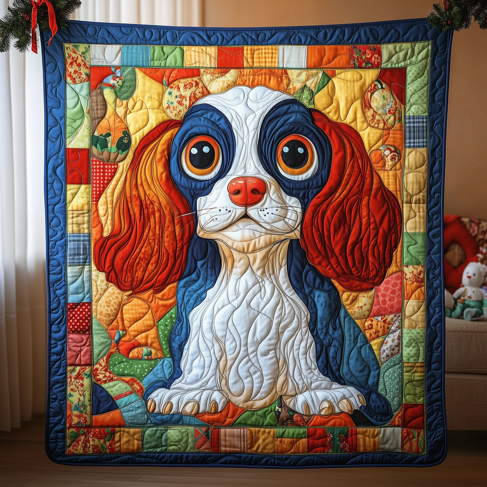 Cavalier King Charles Spaniel Quilted Blanket Feel Comfortable Indoors and Out with Our Multi-Use Blanket Cavalier King Charles Spaniel Quilted Blanket Feel Comfortable Indoors and Out with Our Multi-Use Blanket