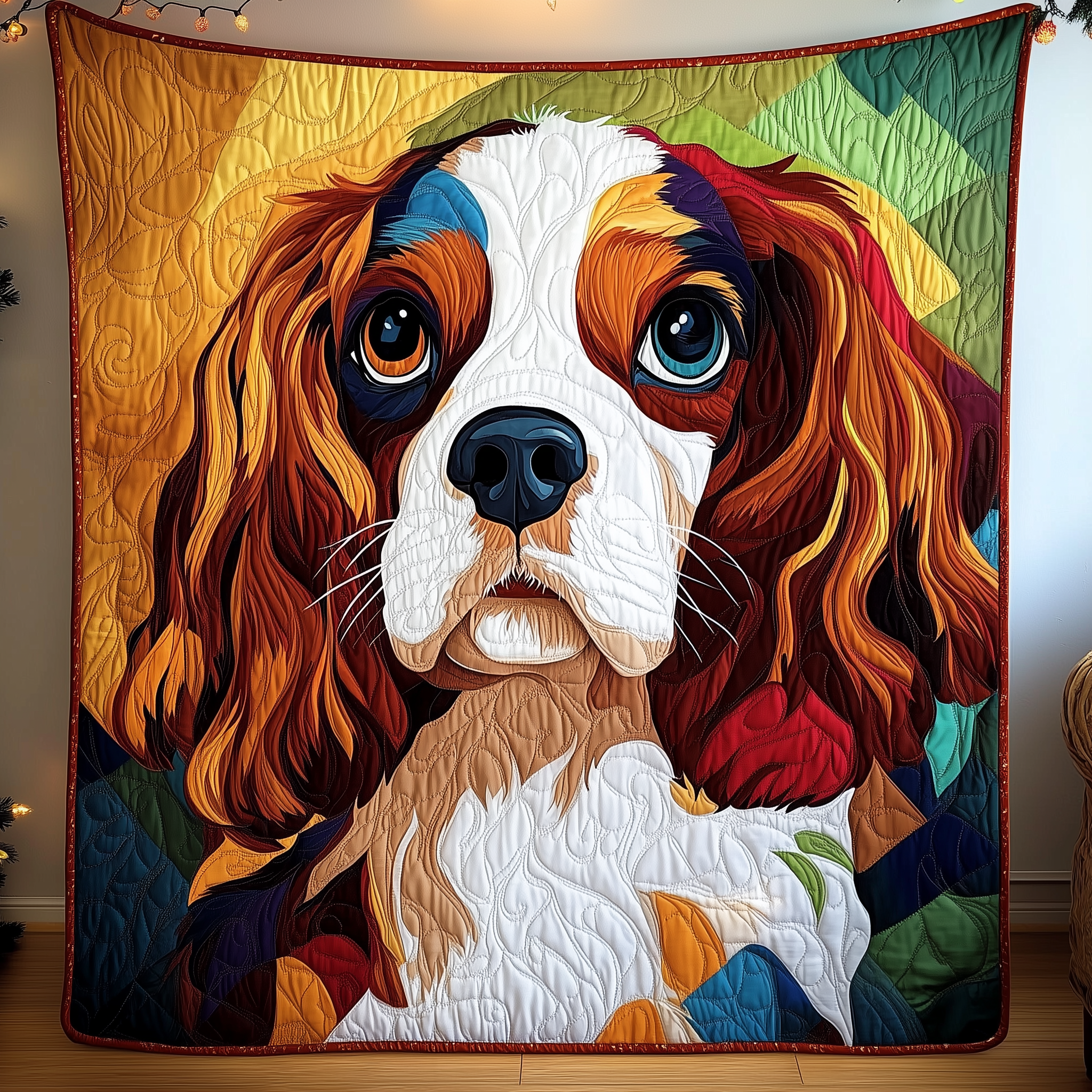 Cavalier King Charles Spaniel Quilted Blanket Feel Ready for Adventure with a Blanket That Travels Well Cavalier King Charles Spaniel Quilted Blanket Feel Ready for Adventure with a Blanket That Travels Well