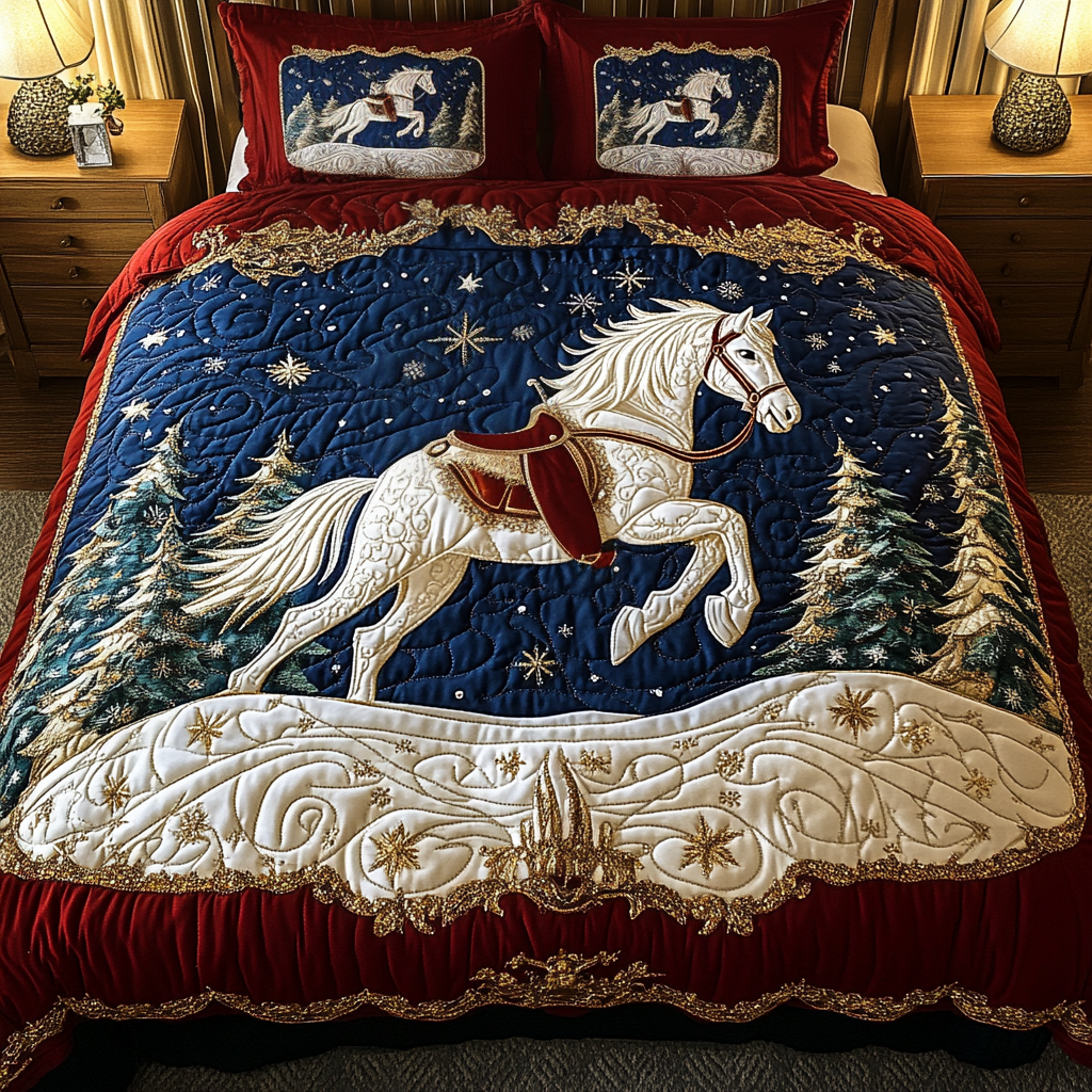 Celestial Hooves Quilted Bedding Set Unique Horse Gifts For Ladies Celestial Hooves Quilted Bedding Set Unique Horse Gifts For Ladies
