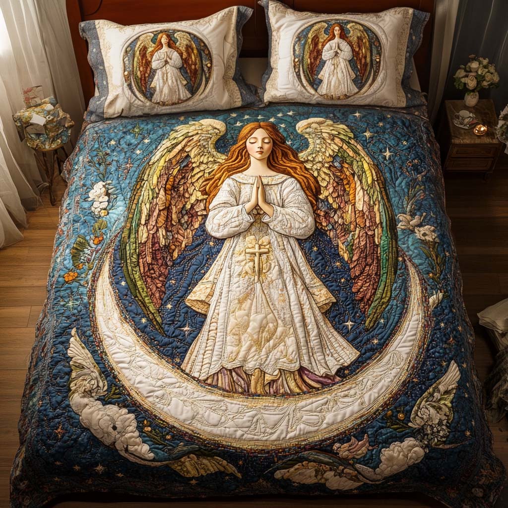 Celestial Prayer Quilted Bedding Set Gifts For Horse People Celestial Prayer Quilted Bedding Set Gifts For Horse People