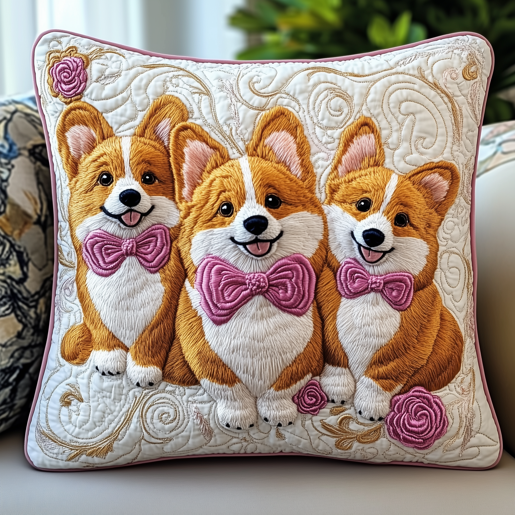 Charming Corgi Quilted Pillow Case A Clean and Comfortable Sleep Starts with Our Pillow Cases Charming Corgi Quilted Pillow Case A Clean and Comfortable Sleep Starts with Our Pillow Cases