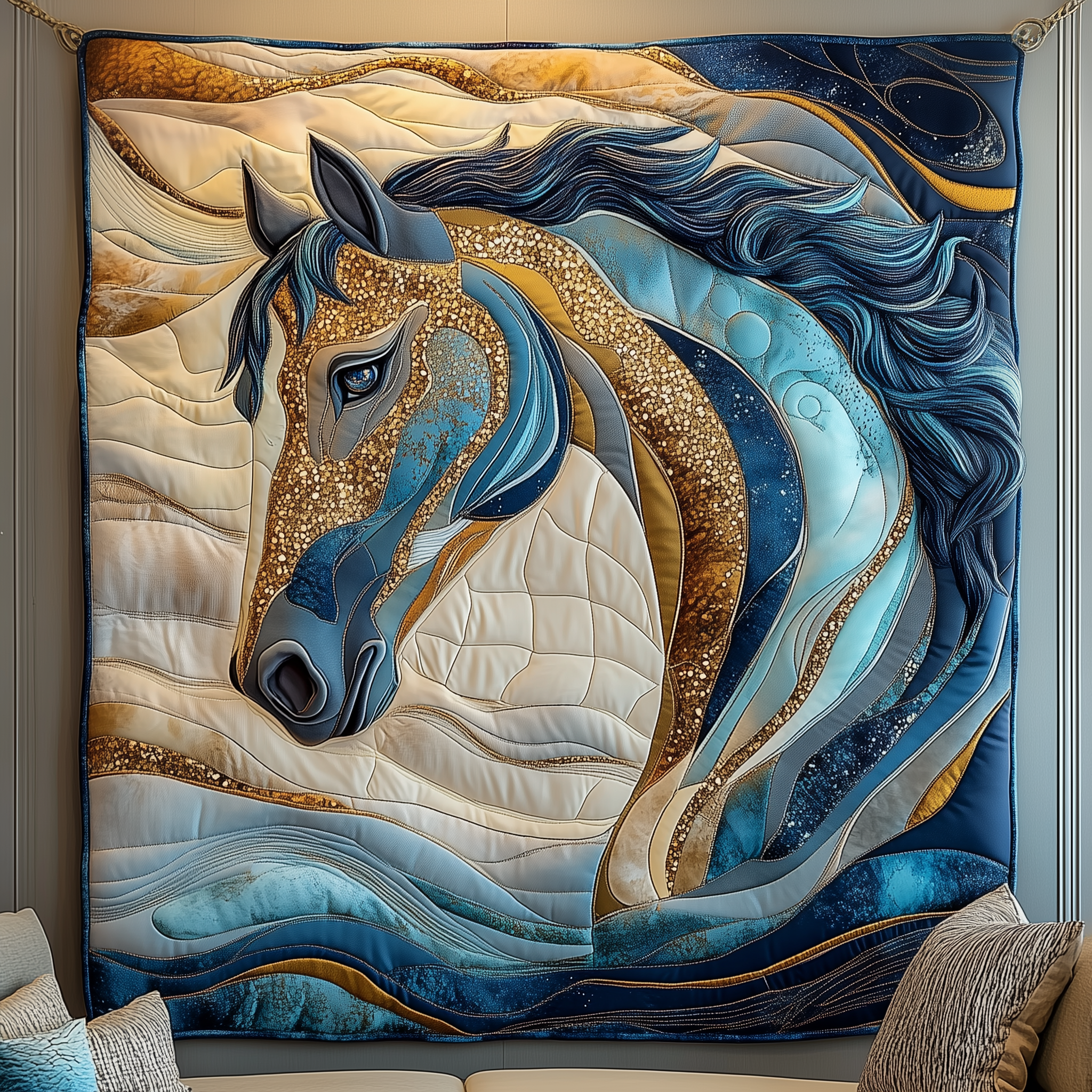 Charming Horse Quilted Blanket Sofa Throw Blanket Items Gift Ideas For Horse Lovers Charming Horse Quilted Blanket Sofa Throw Blanket Items Gift Ideas For Horse Lovers