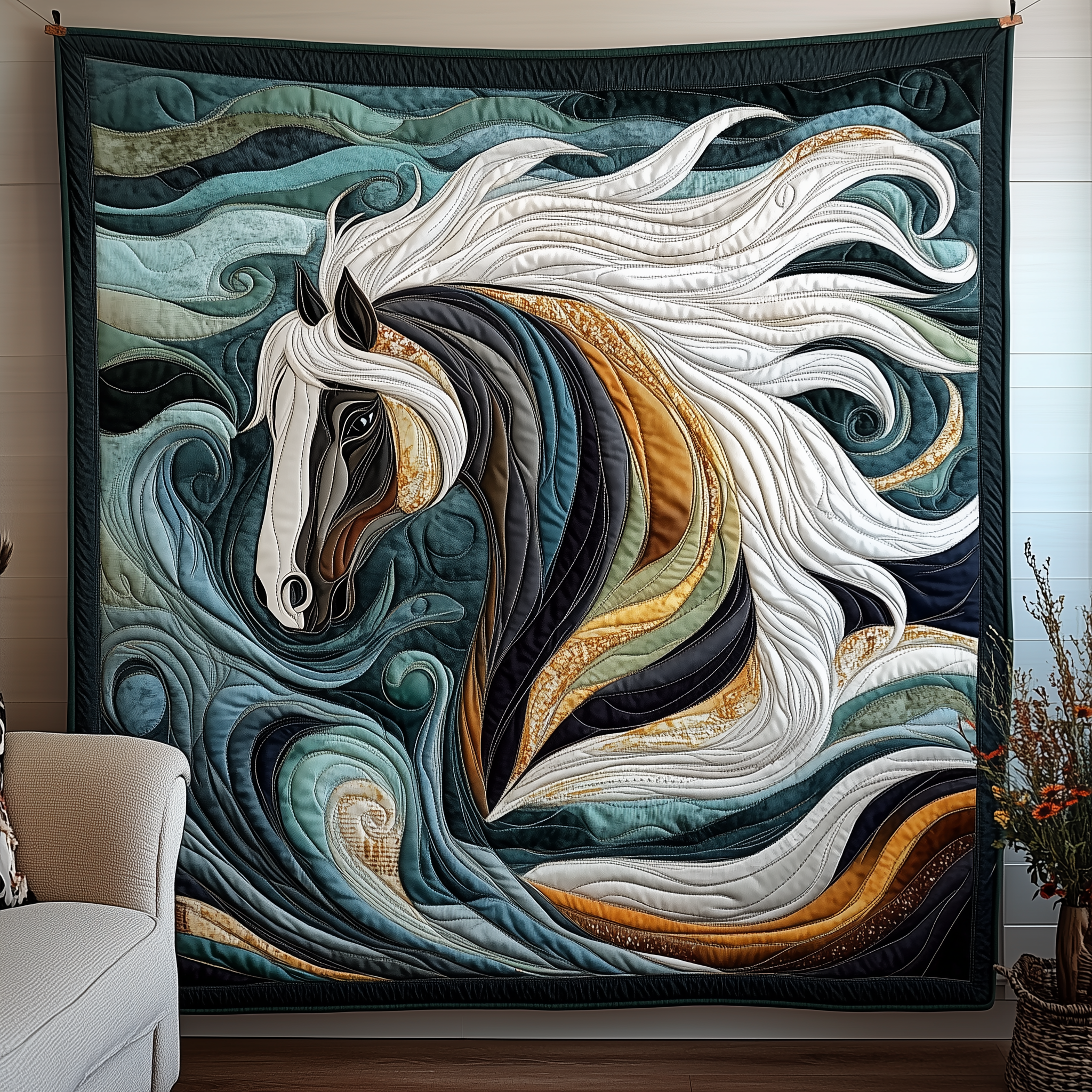 Charming Horse Quilted Blanket Sofa Throw Blanket Items Gifts For Horse Racing Fans Charming Horse Quilted Blanket Sofa Throw Blanket Items Gifts For Horse Racing Fans