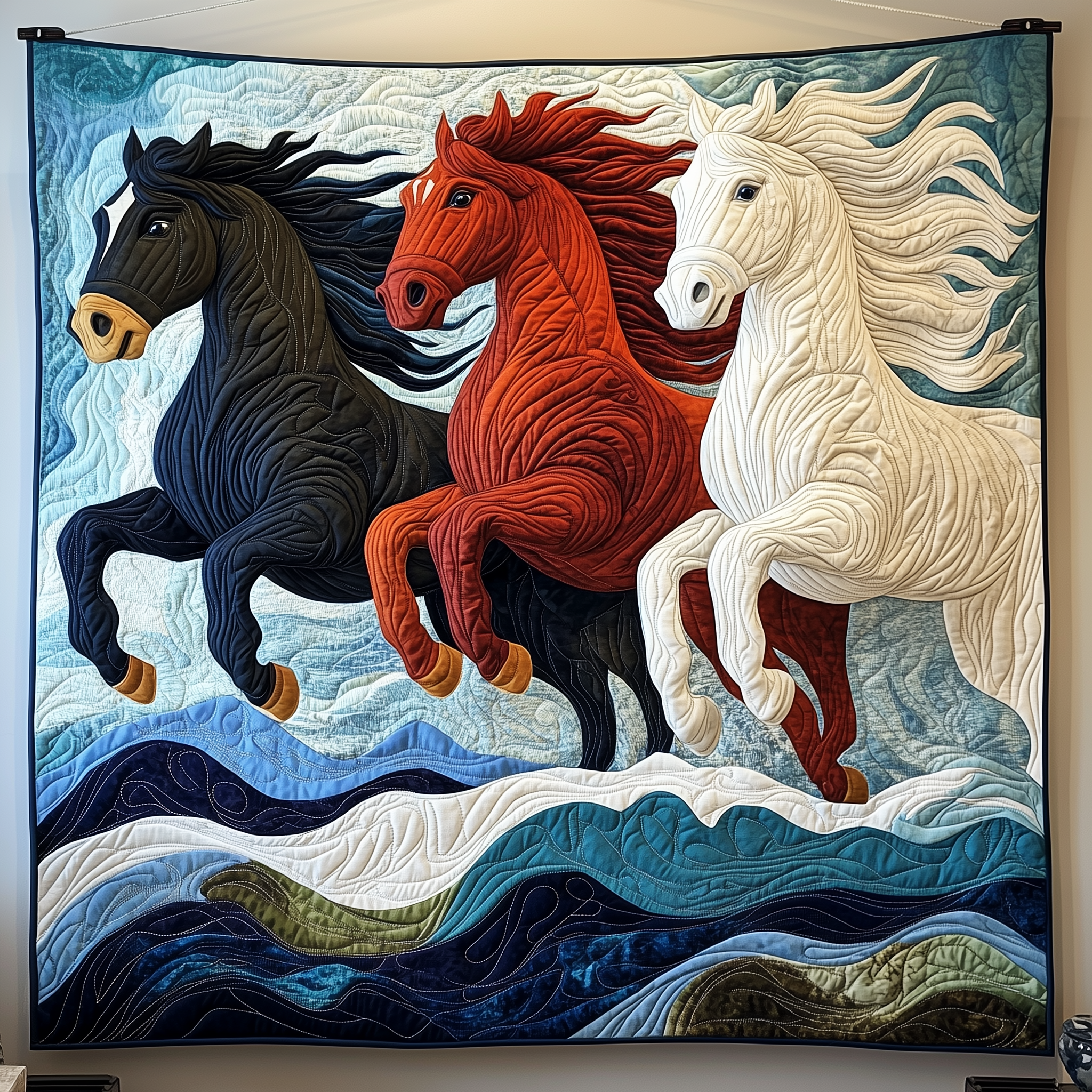Charming Horse Quilted Blanket Sofa Throw Blanket Items Horse Themed Gifts For Adults Charming Horse Quilted Blanket Sofa Throw Blanket Items Horse Themed Gifts For Adults