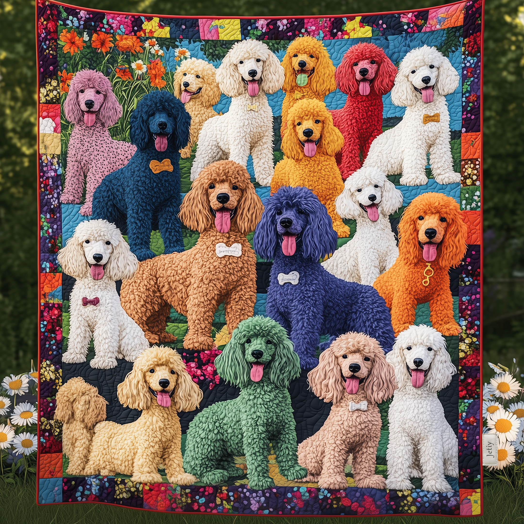 Charming Poodle Quilted Blanket Enjoy Tailored Comfort with Our Exclusive Blanket Charming Poodle Quilted Blanket Enjoy Tailored Comfort with Our Exclusive Blanket