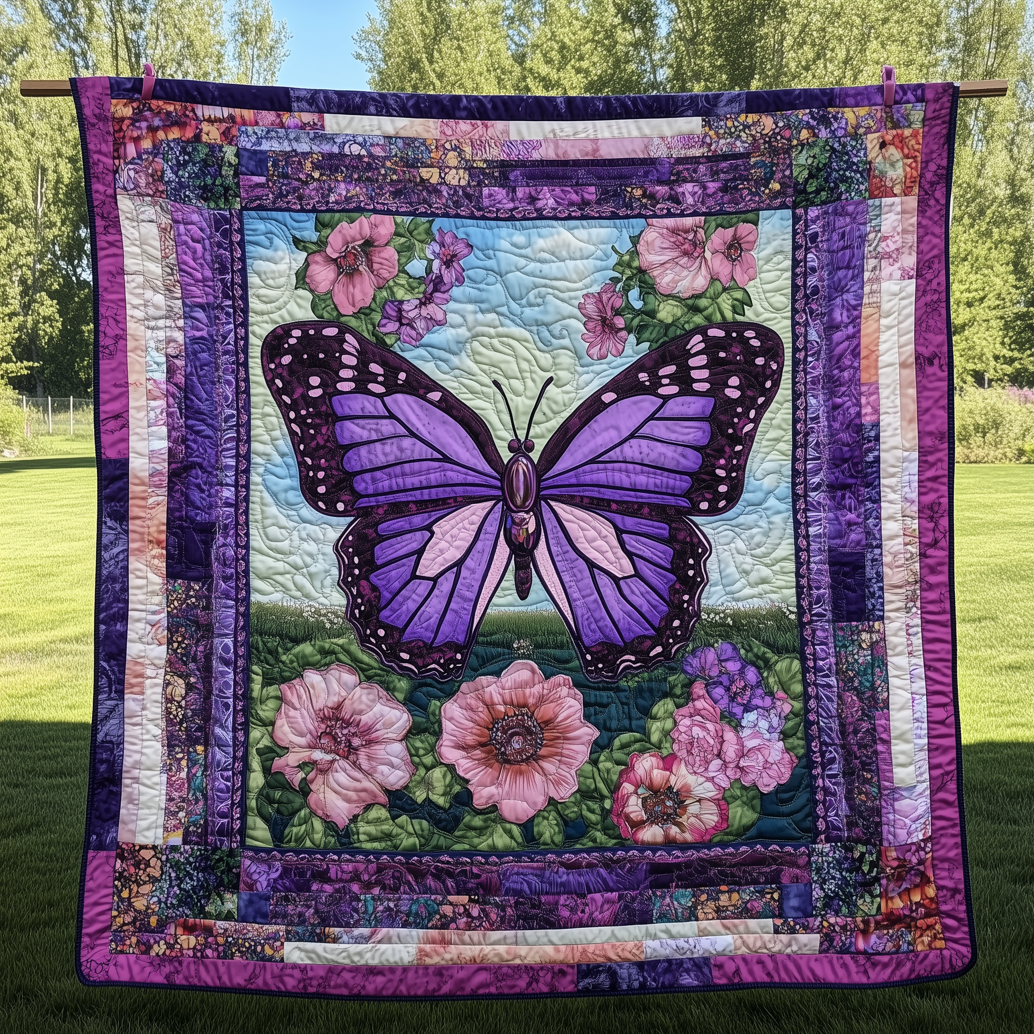 Charming Purple Butterfly Quilted Blanket Celebrate Your Individuality with a Blanket That Speaks to You Charming Purple Butterfly Quilted Blanket Celebrate Your Individuality with a Blanket That Speaks to You