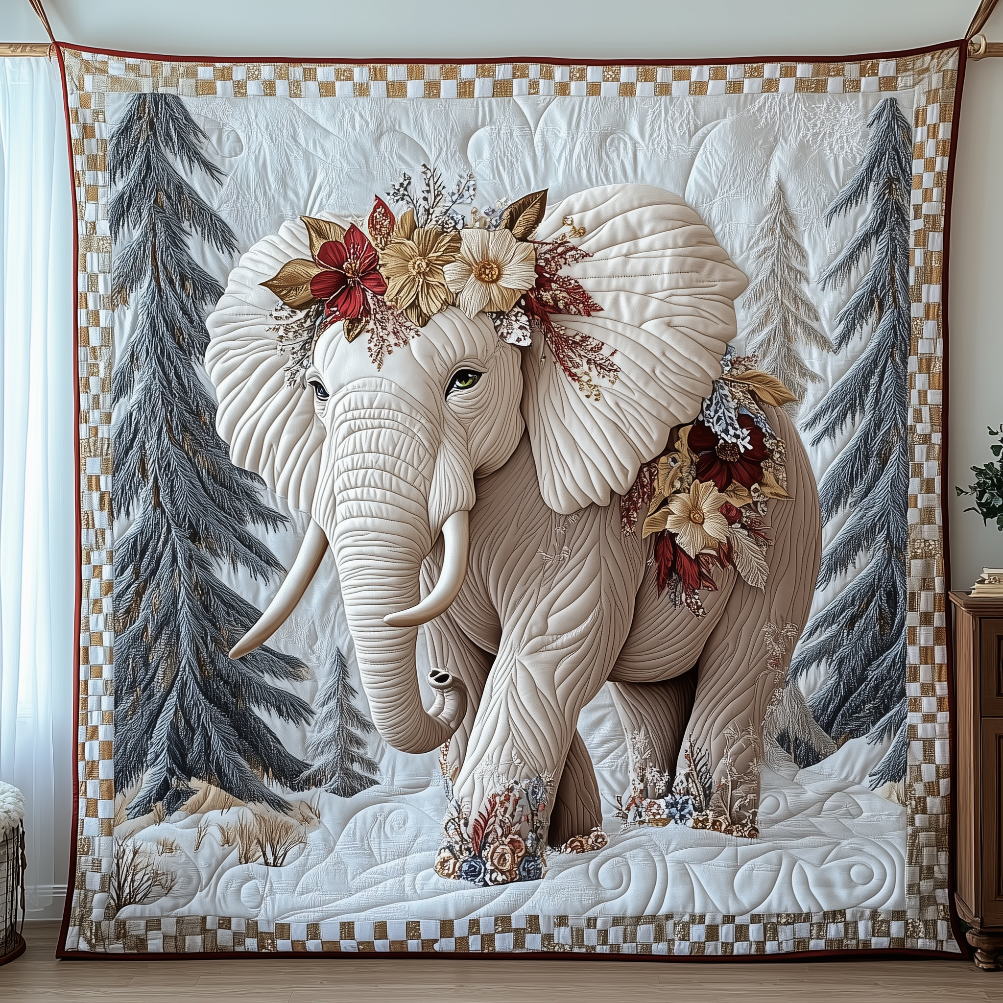 Charming White Elephant Quilted Blanket Best Couch Throw Blanket Elephant Themed Gifts Charming White Elephant Quilted Blanket Best Couch Throw Blanket Elephant Themed Gifts